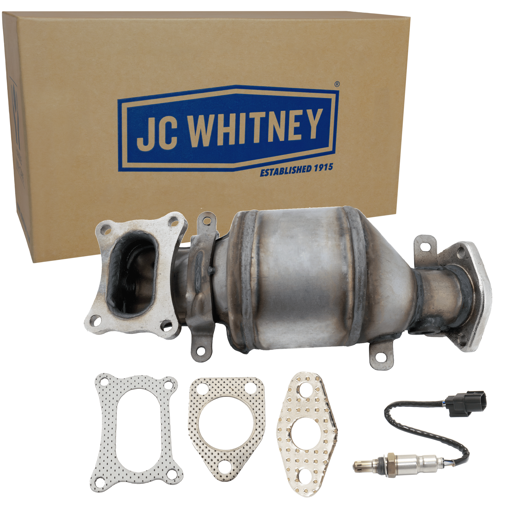 AM RL 09-09 ODYSSEY 08-10 FRONT CATALYTIC CONVERTER LH 2 pc Kit 6 Cyl 3.7L Eng. with Oxygen Sensor SKU KIT 061824 R044