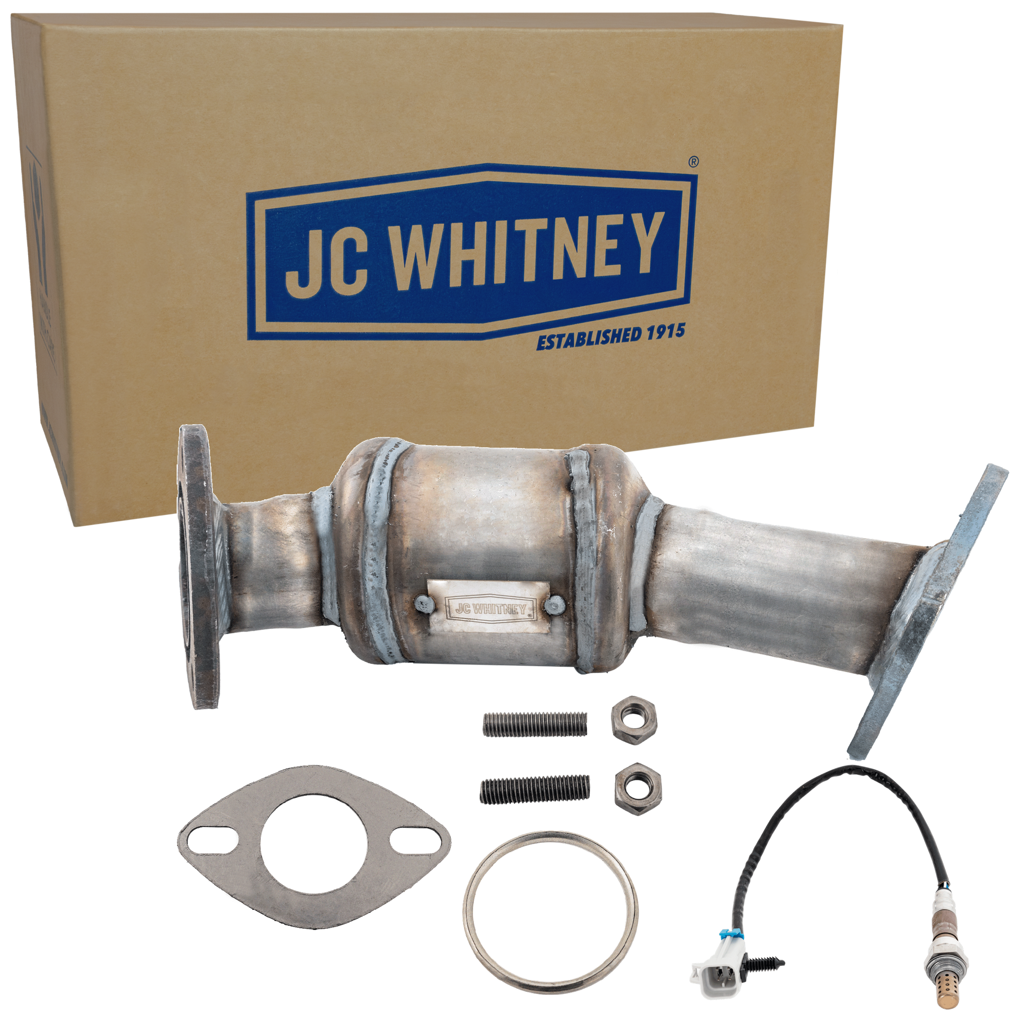 AM ACADIA 07-08 ENCLAVE 08-08 FRONT CATALYTIC CONVERTER LH 2 pc Kit 6 Cyl 3.6L Eng. with Oxygen Sensor Before Catalytic Converter SKU KIT 061824 R045