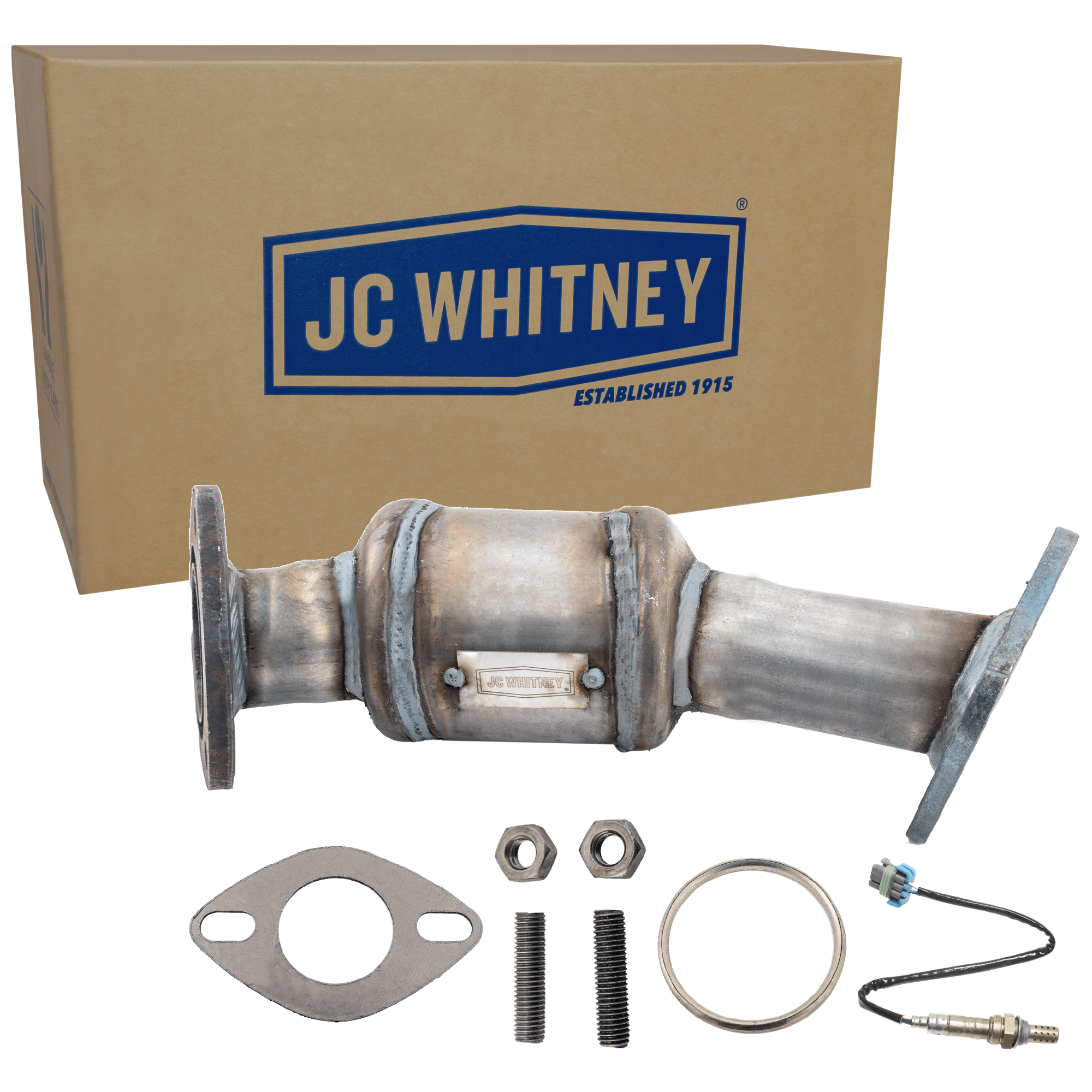 AM ACADIA 07-08 ENCLAVE 08-08 FRONT CATALYTIC CONVERTER LH 2 pc Kit 6 Cyl 3.6L Eng. with Oxygen Sensor After Catalytic Converter SKU KIT 061824 R046