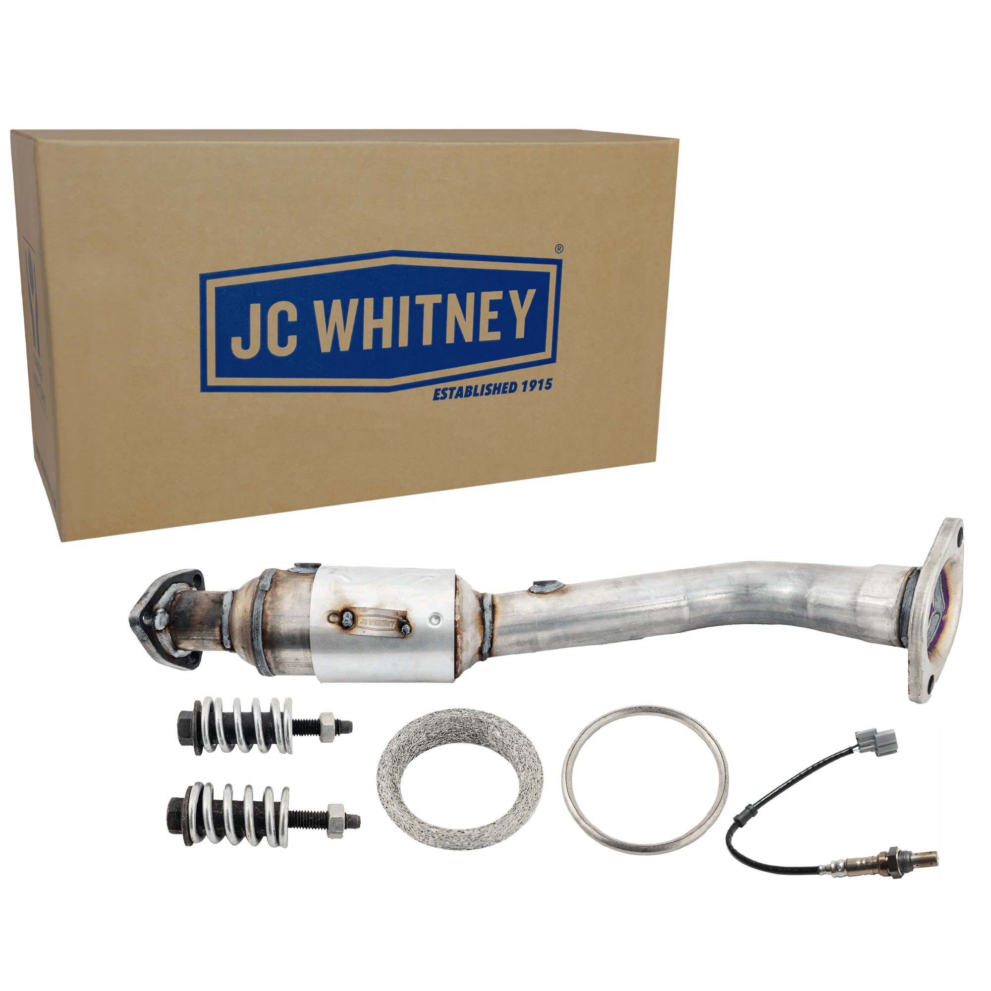 AM CR V 02-04 CATALYTIC CONVERTER 2 pc Kit with Oxygen Sensor SKU KIT 061824 R049