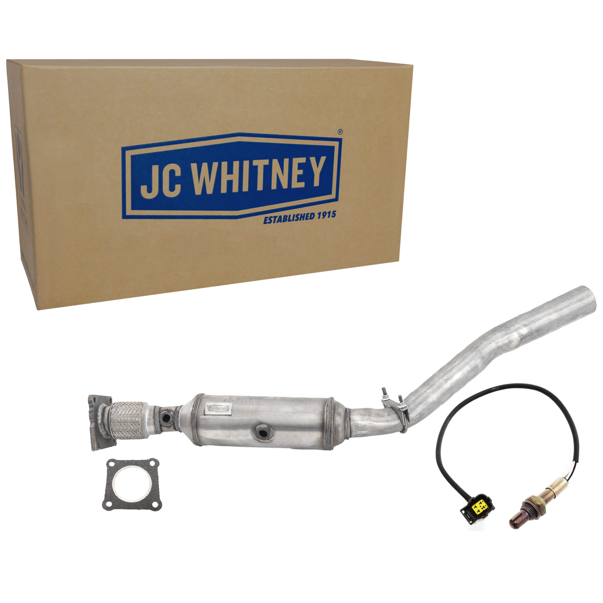 AM AVENGER 11-14 CALIBER 11-12 CATALYTIC CONVERTER 2 pc Kit 4 Cyl 2.0-2.4L Eng. with Oxygen Sensor SKU KIT 061824 R055