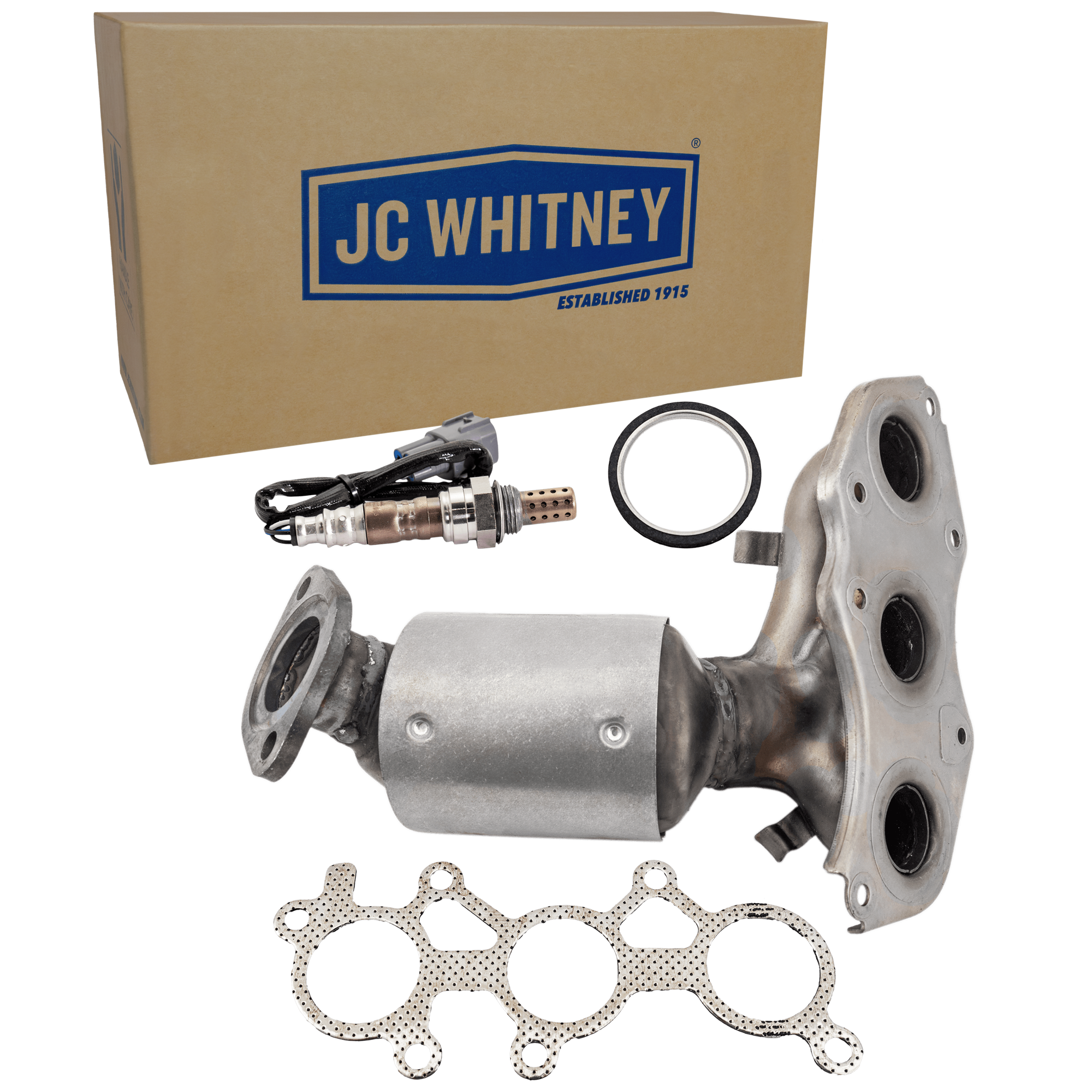 AM AVALON 05-18 CAMRY 07-17 CATALYTIC CONVERTER RH 2 pc Kit with Oxygen Sensor SKU KIT 061824 R063