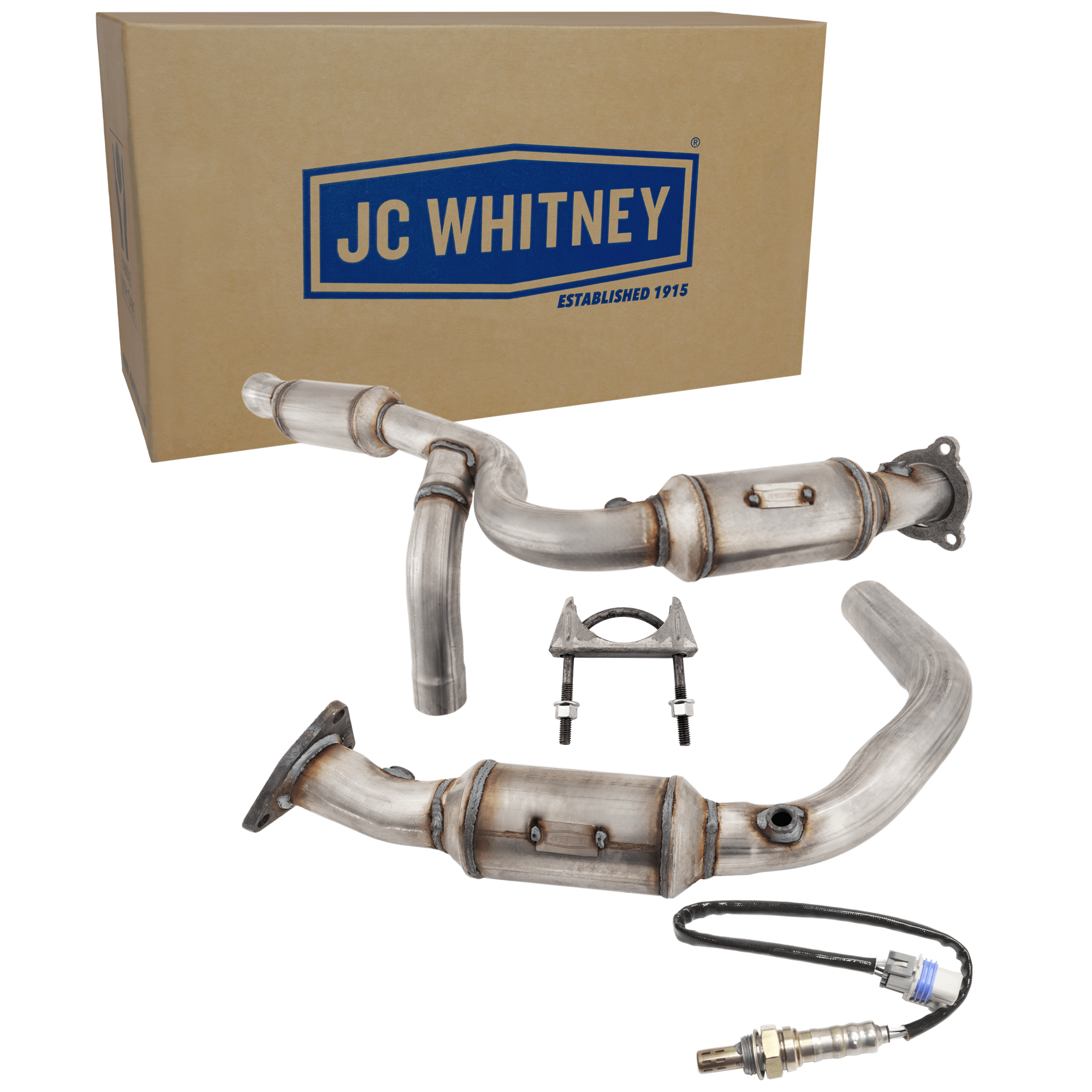 AM AVALANCHE SIERRA 1500-09-13 CATALYTIC CONVERTER 2 pc Kit w Oxygen Sensor After Catalytic Converter SKU KIT 061824 R066