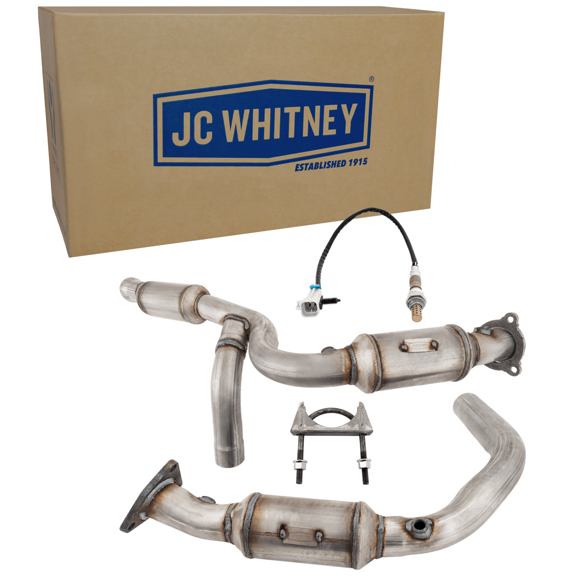 AM AVALANCHE SIERRA 1500-09-13 CATALYTIC CONVERTER 2 pc Kit w Oxygen Sensor Before Catalytic Converter SKU KIT 061824 R067