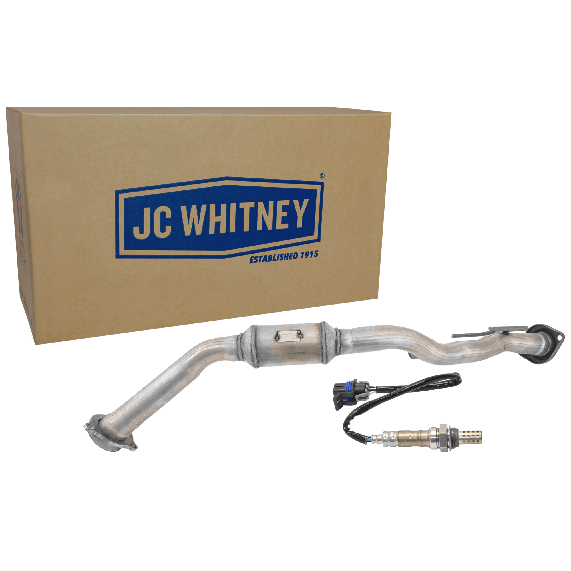 AM TRAILBLAZER ENVOY 02-05 CATALYTIC CONVERTER 2 pc Kit with Oxygen Sensor SKU KIT 061824 R071 OEM 12590750-8125907500