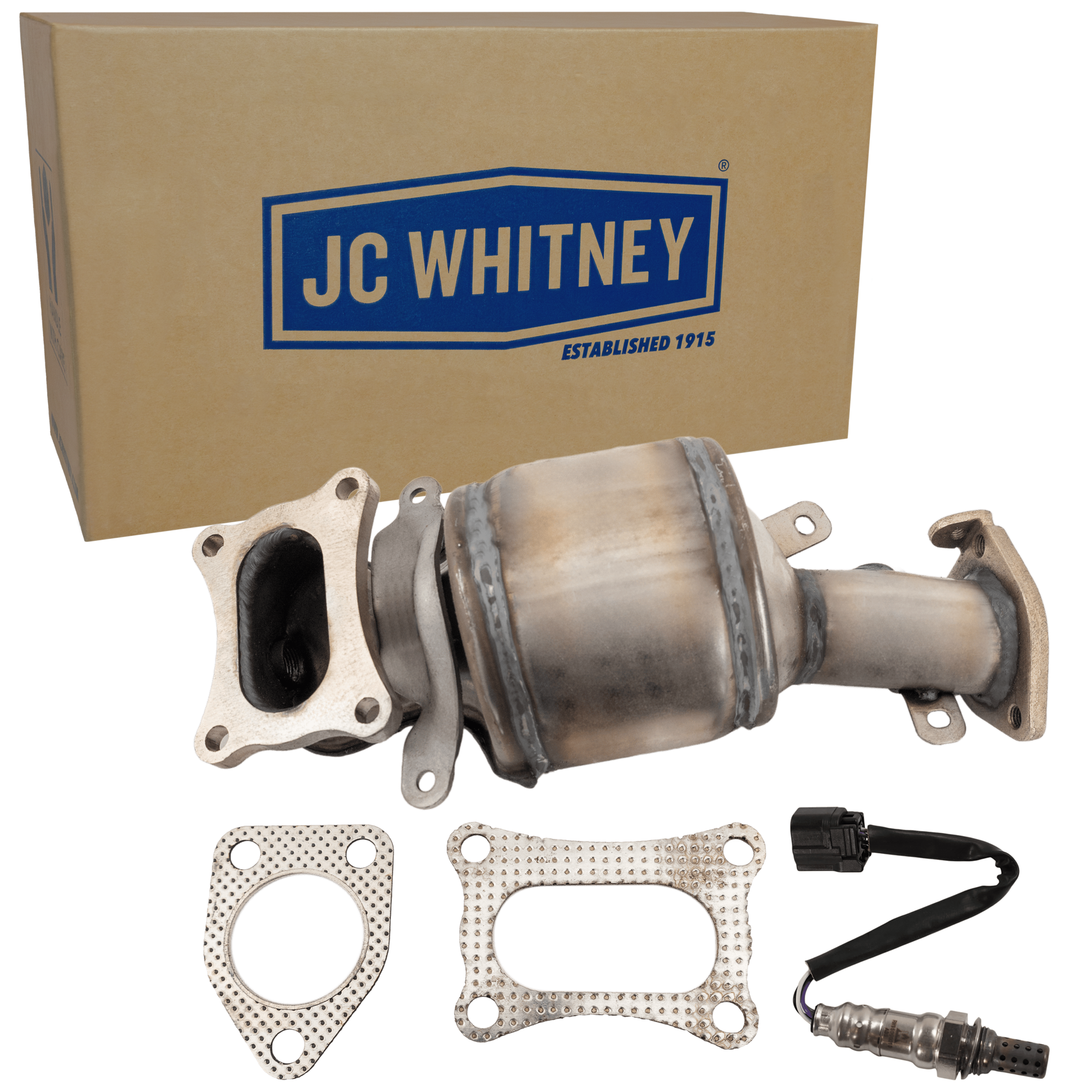 AM TLX 16-17 RDX 17-18 CATALYTIC CONVERTER RH 2 pc Kit with Oxygen Sensor SKU KIT 061824 R079