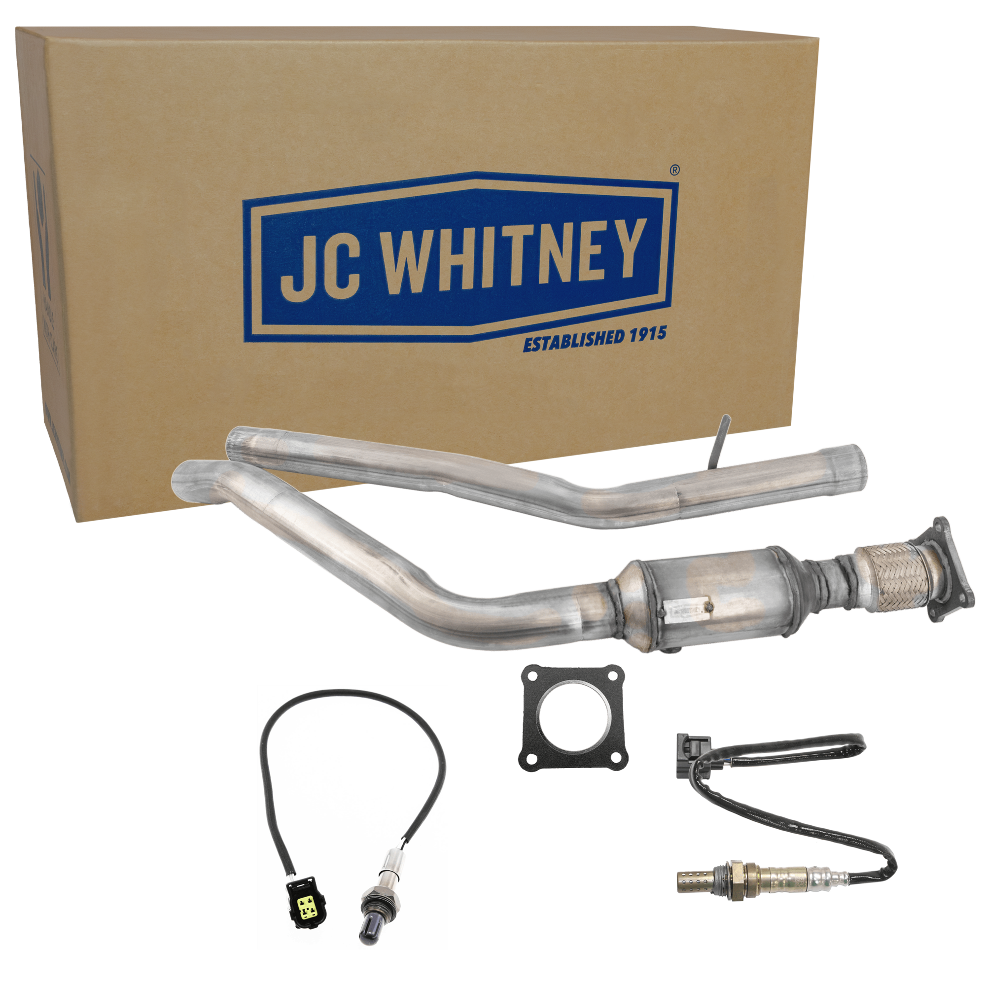 AM CARAVAN TOWN COUNTRY 05-05 CATALYTIC CONVERTER 3 pc Kit with 2 Oxygen Sensors Before and After Catalytic Converter SKU KIT 061824 R096