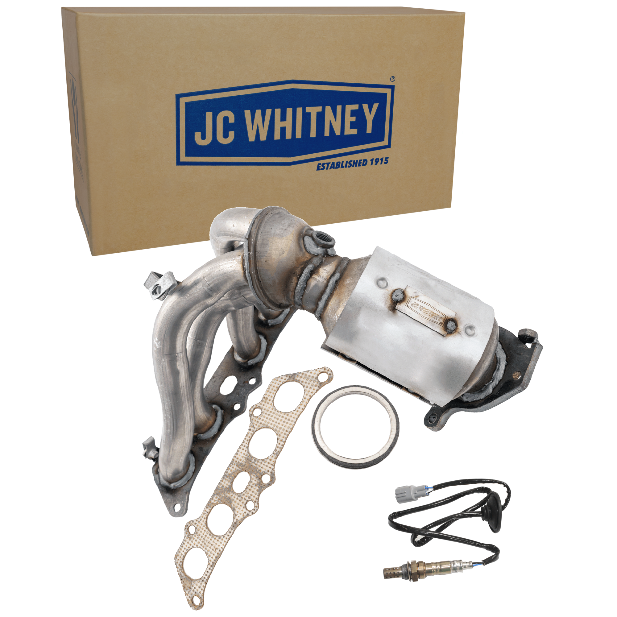 AM CAMRY 97-01 SOLARA 99-01 CATALYTIC CONVERTER 2 pc Kit with Oxygen Sensor After Catalytic Converter SKU KIT 061824 R101