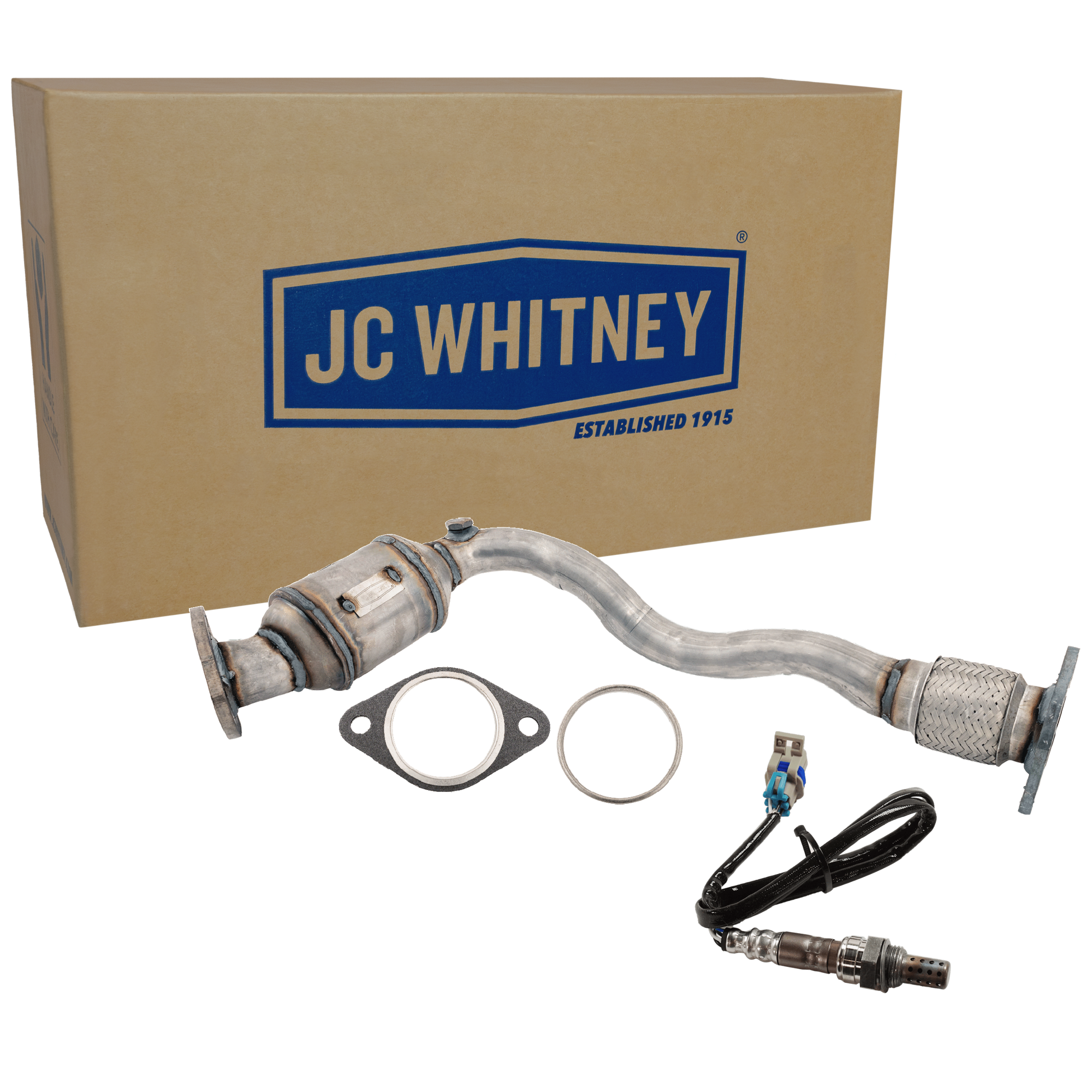 AM G6 AURA 08-09 CATALYTIC CONVERTER LH 2 pc Kit with Oxygen Sensor After Secondary Catalytic Converter SKU KIT 061824 R106
