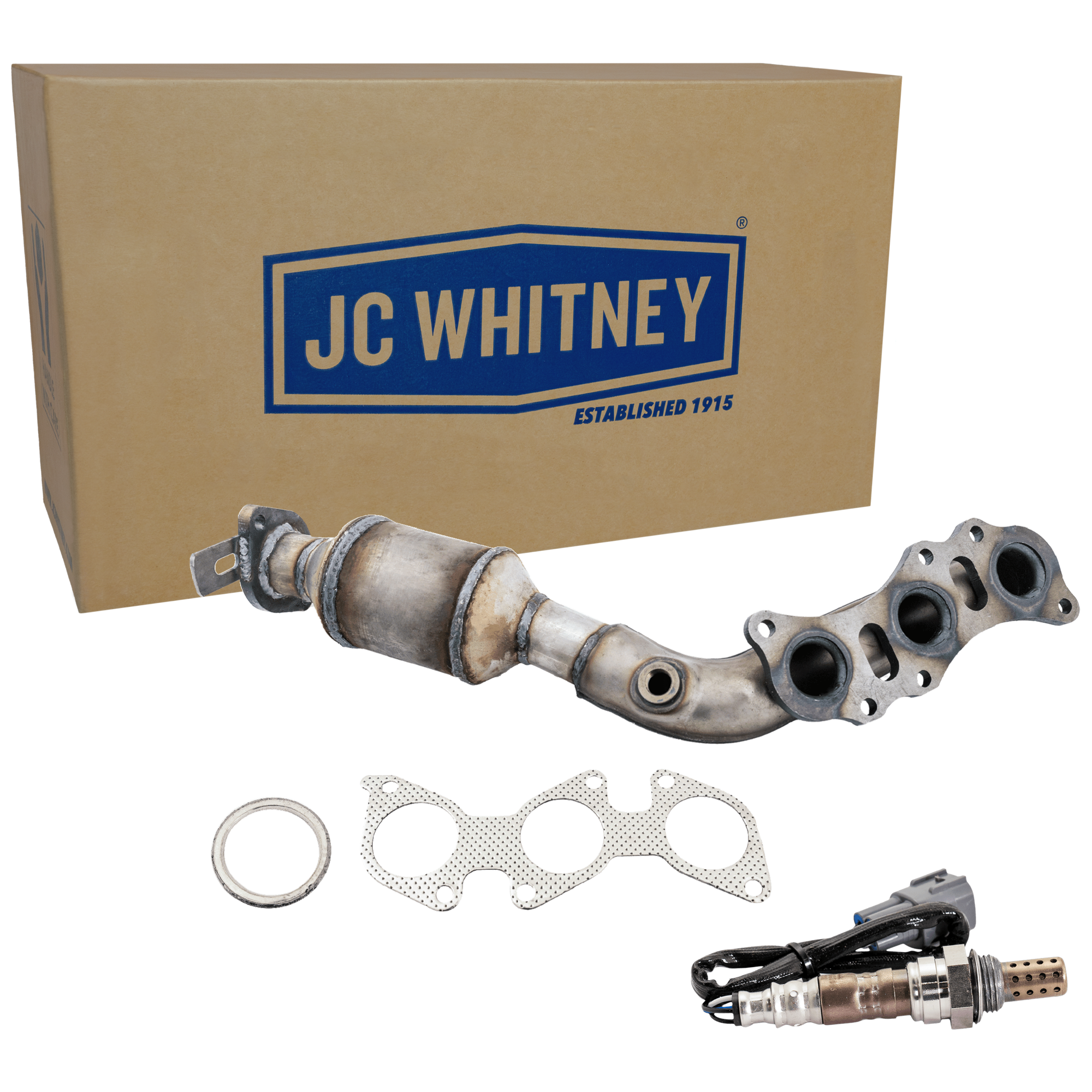 AM 4RUNNER 05-09 TACOMA 05-08 CATALYTIC CONVERTER RH 2 pc Kit with Oxygen Sensor SKU KIT 061824 R121