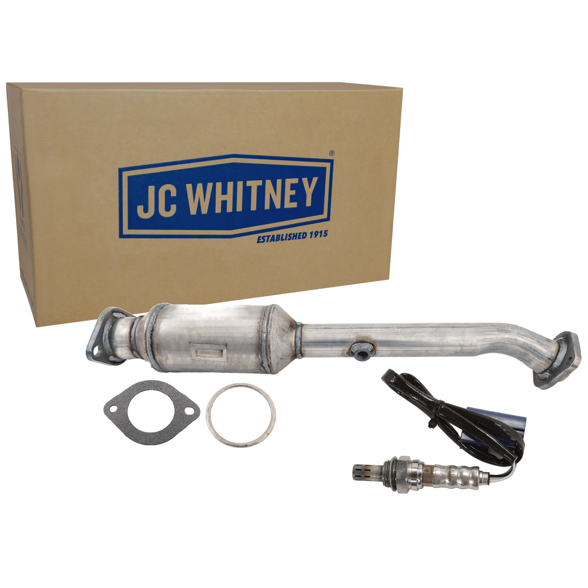 AM FRONTIER 05-12 NV SERIES FULL SIZE VAN 12-17 CATALYTIC CONVERTER 2 pc Kit with Oxygen Sensor SKU KIT 061824 R124