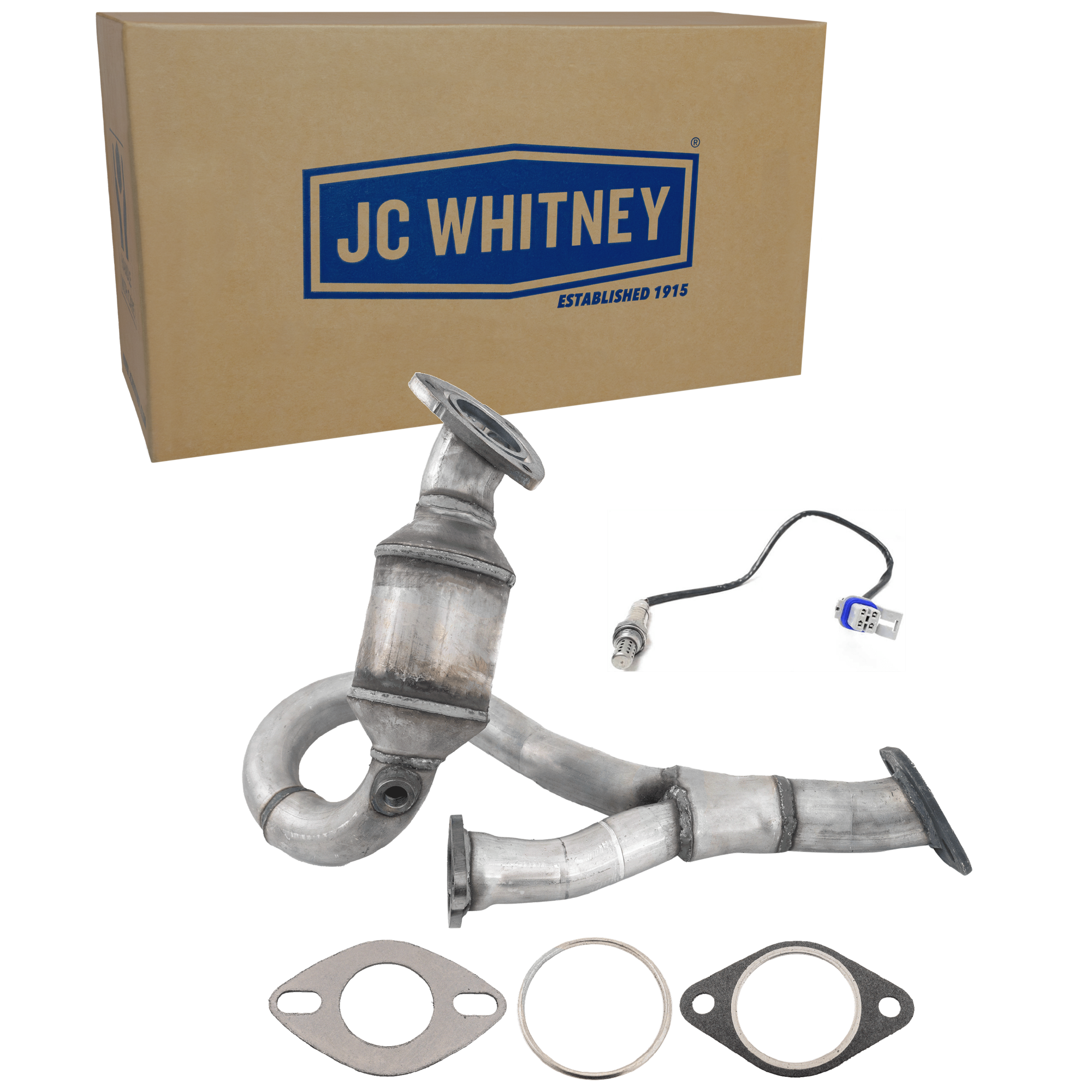AM G6 AURA 07-07 CATALYTIC CONVERTER RH 2 pc Kit with Oxygen Sensor SKU KIT 061824 R132 OEM 25333812