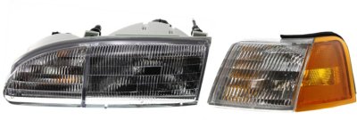 AM THUNDERBIRD 94-95 CORNER LAMP LH 2 pc kit with Headlight SKU KIT 061919-01 Partslink FO2520113 FO2502128 OEM E9SZ13201A F4SZ13008B