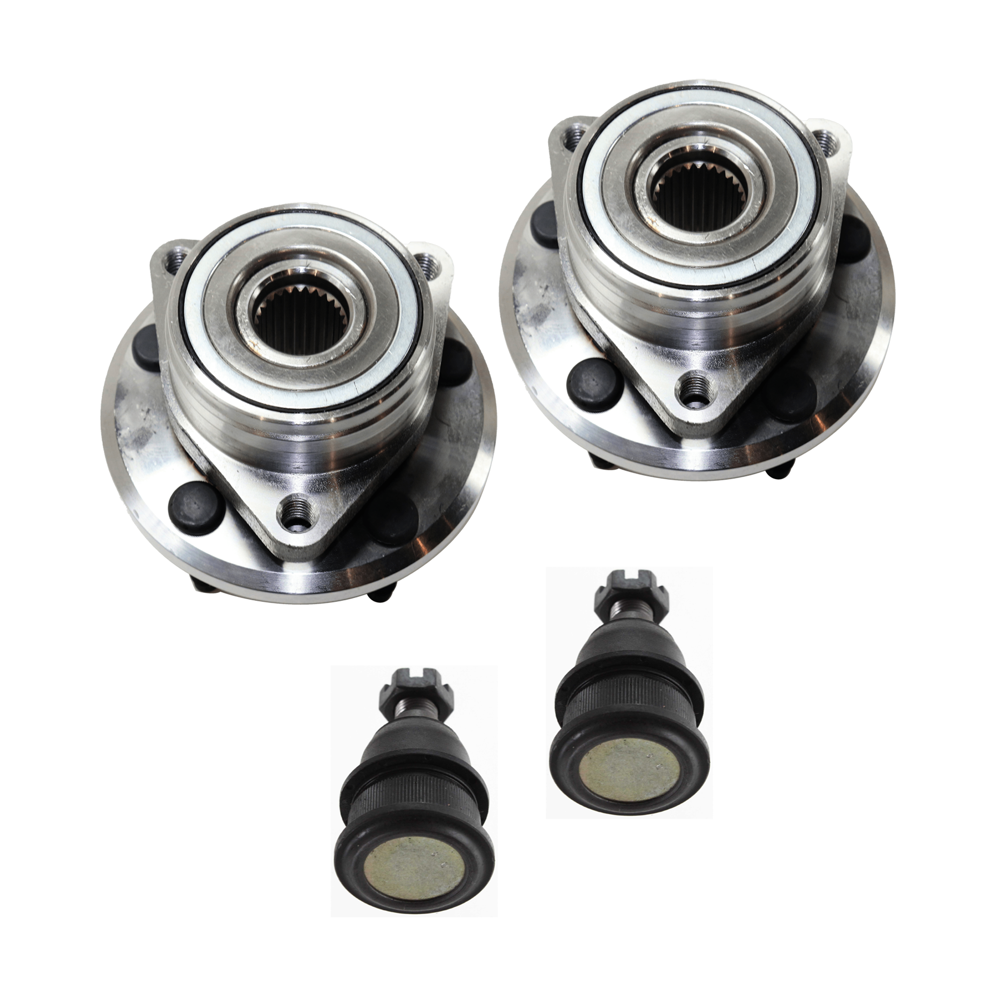 AM TAURUS 96-07 FRONT HUB ASSEMBLY RH AND LH 5 Studs w Ball Joint 4 pc kit SKU KIT 061924-01 OEM 3F1Z1104BA 104217-281014-26014