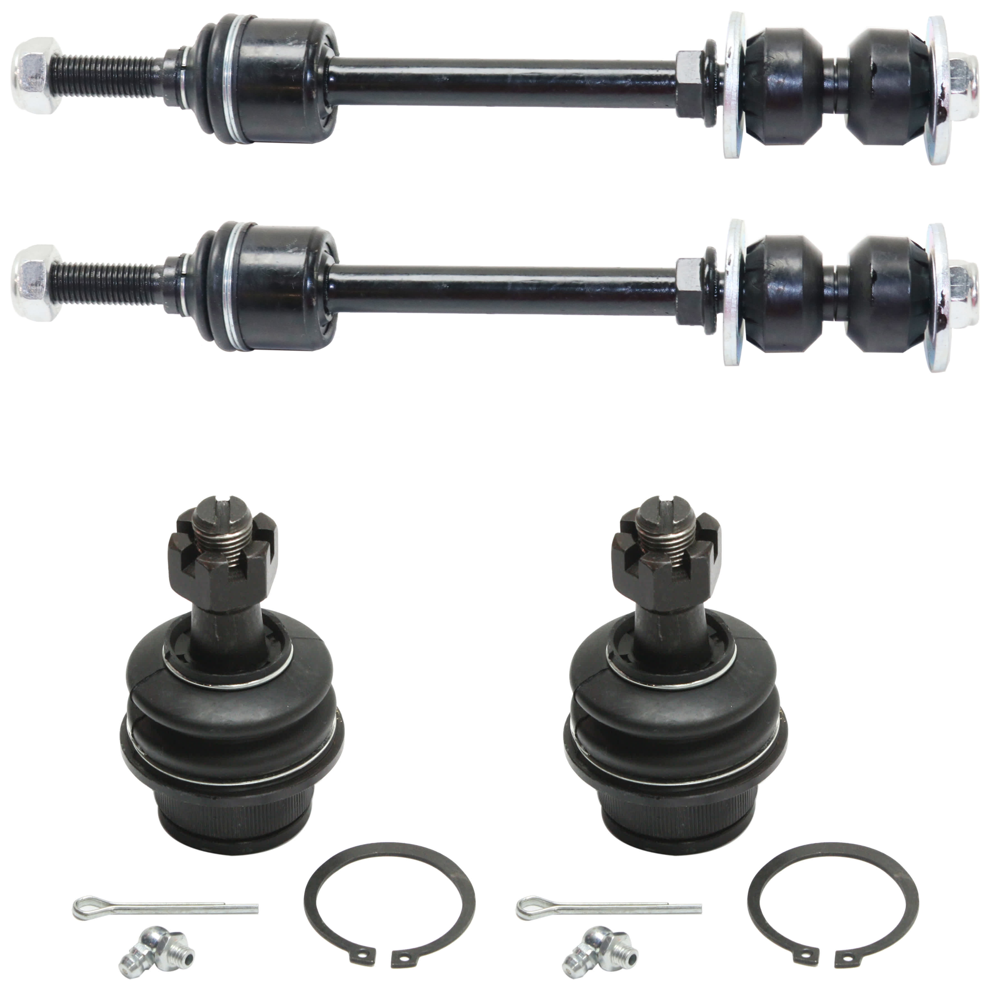 AM DAKOTA 05-11 FRONT SUSPENSION KIT RH AND LH 4 pc Kit with Ball Joint and Sway Bar Link SKU KIT 061924-16 OEM 2601668-5051375-10480605-45D23