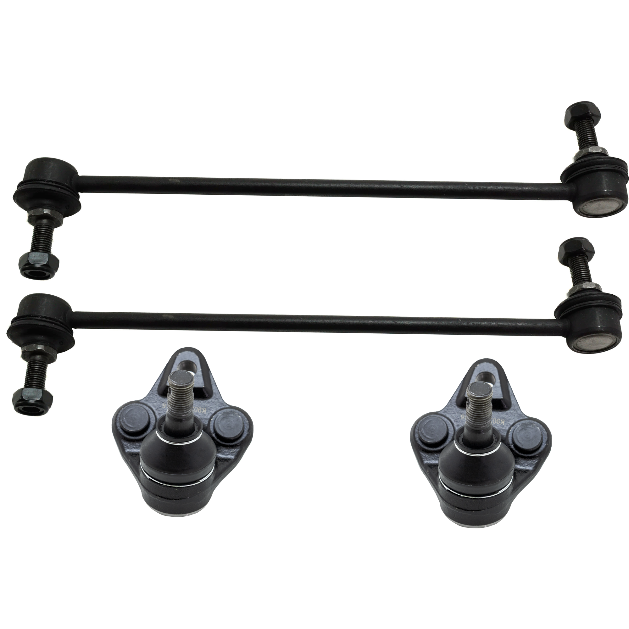 AM RAV4-01-05 FRONT SUSPENSION KIT Improved Design Non Greasable 4 pc Kit with Ball Joint and Sway Bar Link SKU KIT 061924-18 OEM 104289-1014808-1015320-1015777