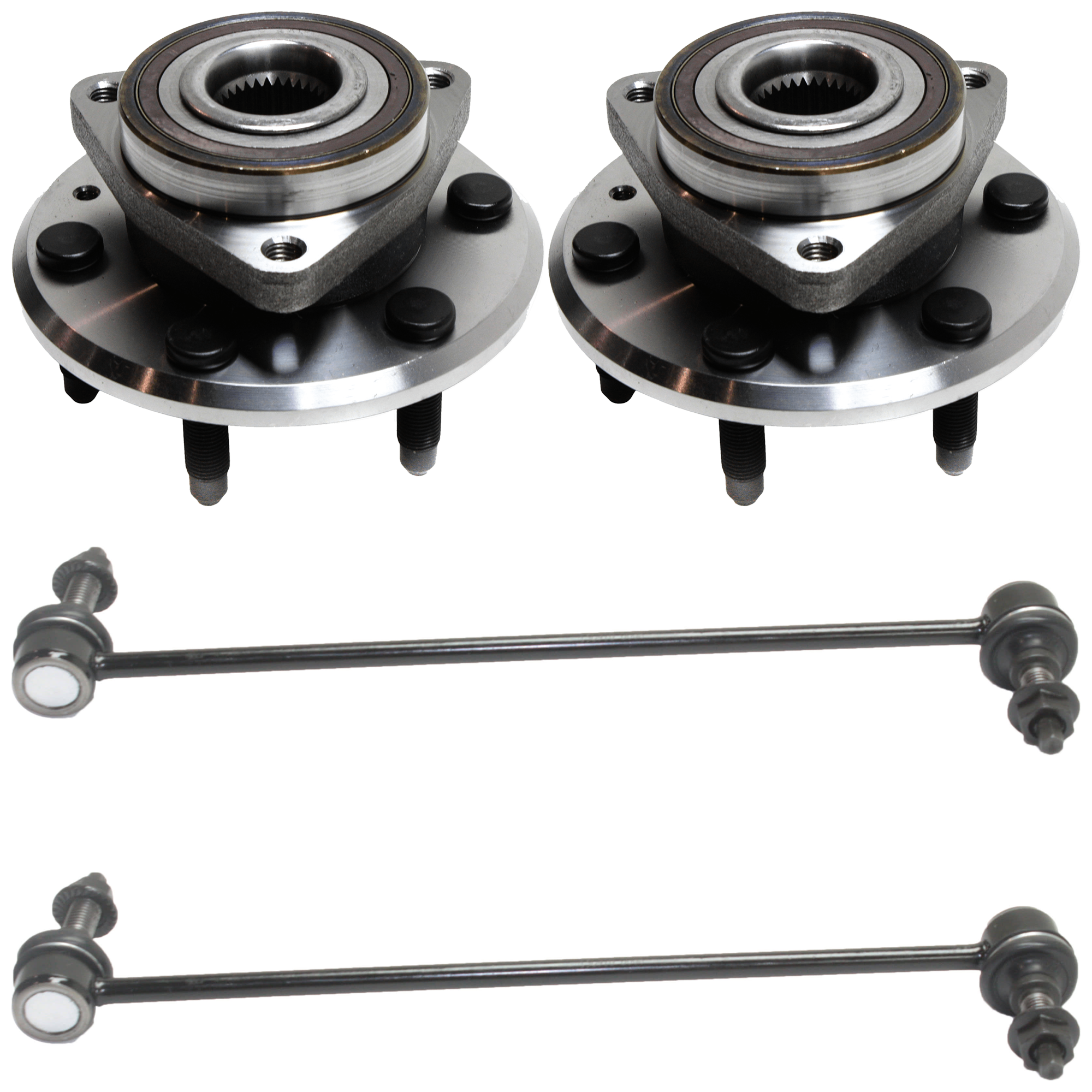 AM ACADIA 07-15 ENCLAVE 08-17 TRAVERSE 09-17 OUTLOOK 07-10 FRONT SUSPENSION KIT RH AND LH 4 pc Kit with Sway Bar Link and Wheel Hub SKU KIT 061924-42 OEM 2651867-5451659-15127978-18750
