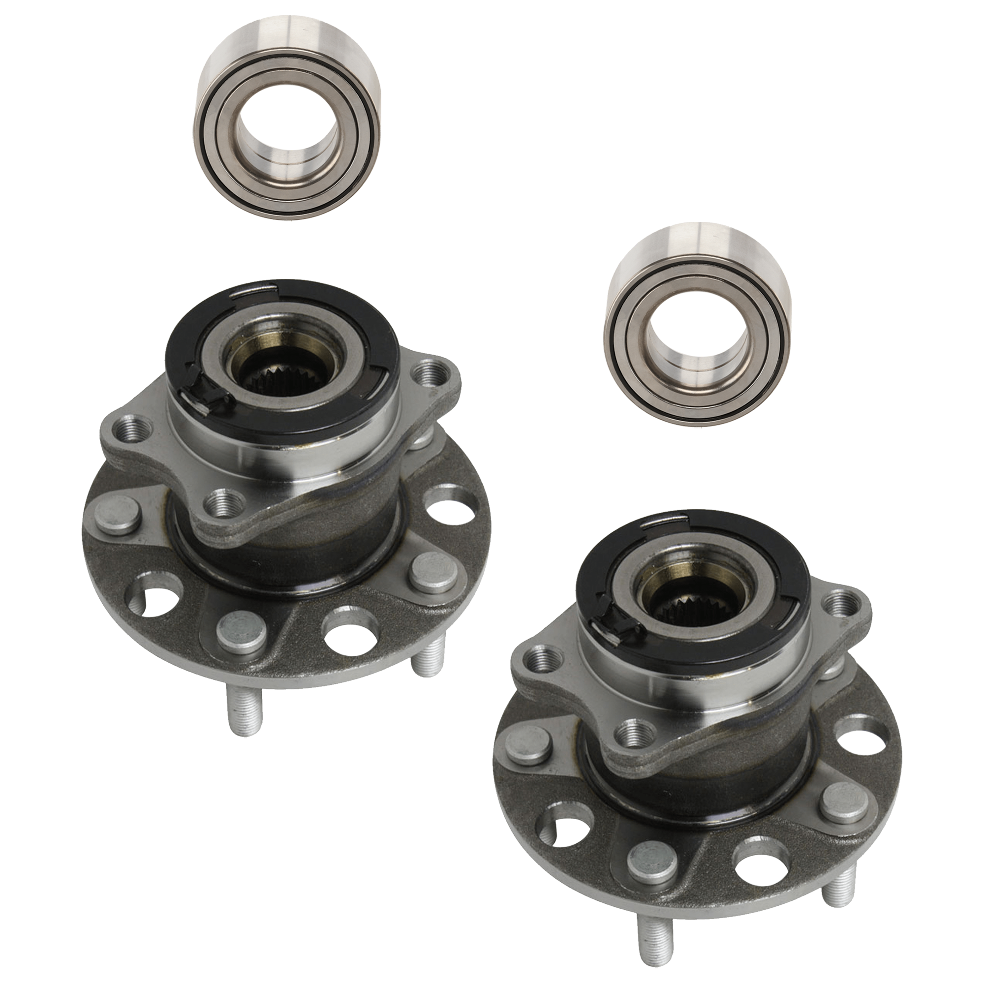 AM COMPASS PATRIOT 07-17 REAR HUB ASSEMBLY RH AND LH 4 pc kit 5 Studs 5 x 4.5 in. Bolt Pattern with Wheel Bearing SKU KIT 061924-49