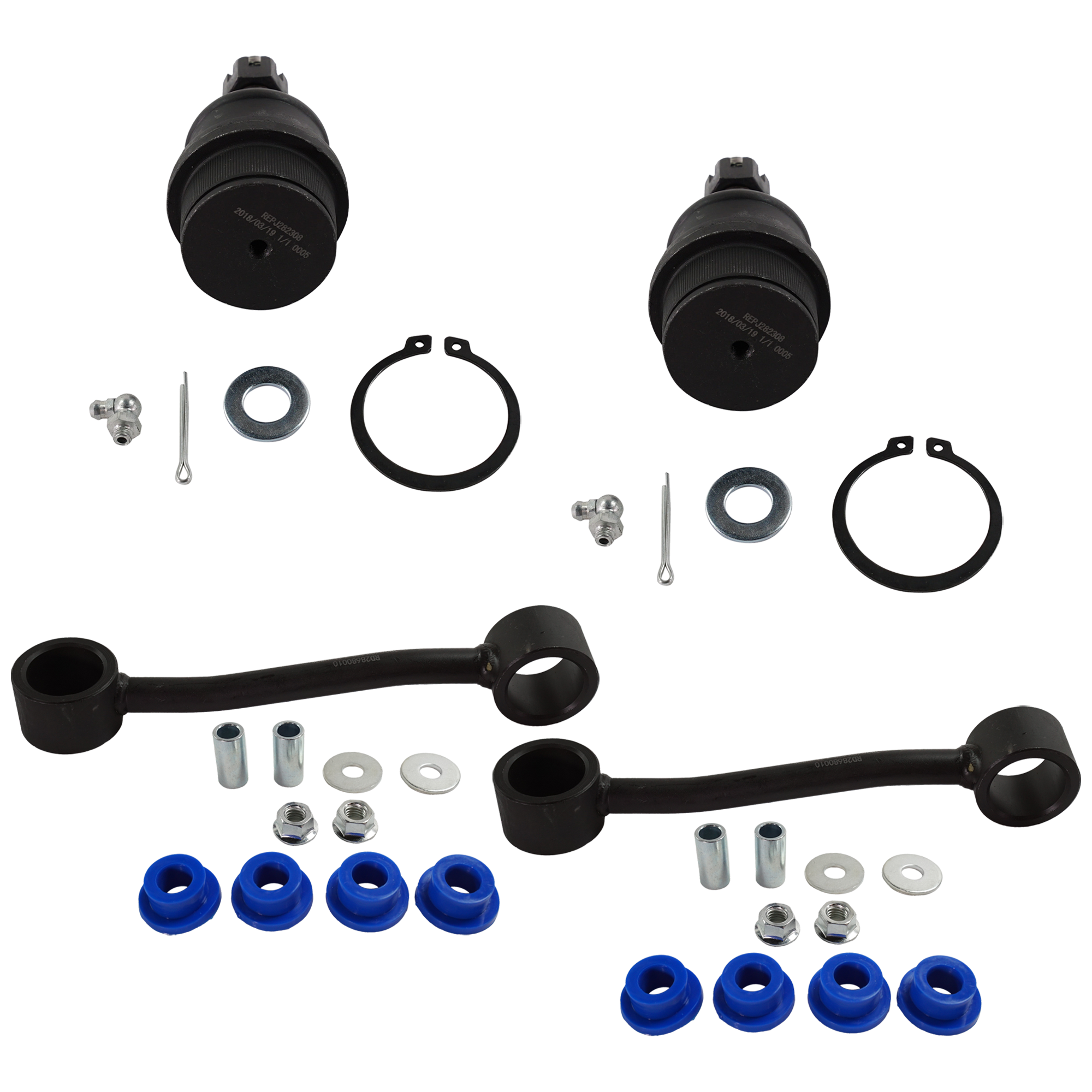AM NITRO 07-11 LIBERTY 08-12 FRONT SUSPENSION KIT 4 pc Kit with Ball Joint and Sway Bar Link SKU KIT 061924-53 OEM 2601627-5051390-10480629-45D24