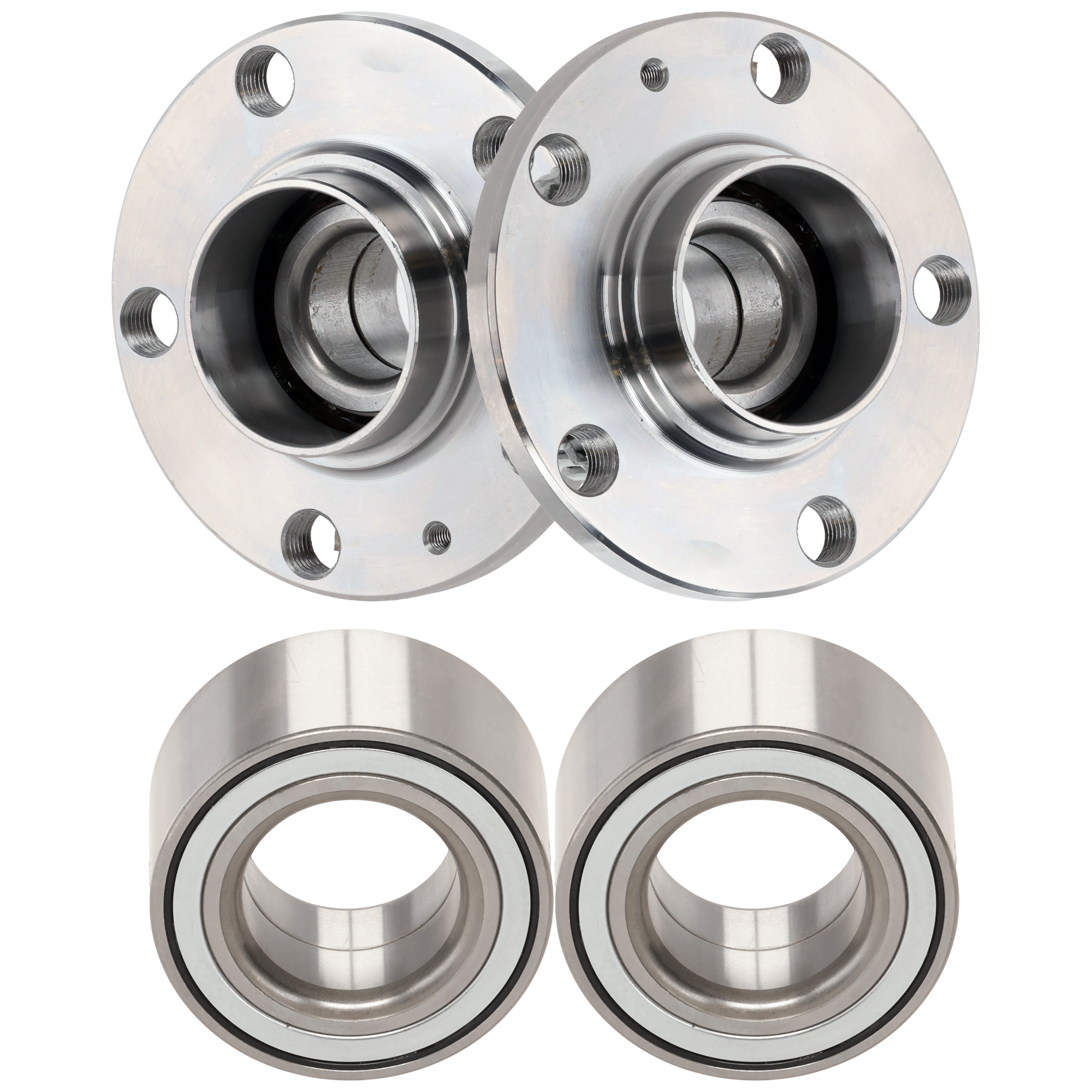 AM BEETLE 98-10 TT 00-06 FRONT AND REAR SUSPENSION KIT RH AND LH 4 pc kit with Wheel Bearing and Wheel Hub SKU KIT 061924-59 OEM 91246657
