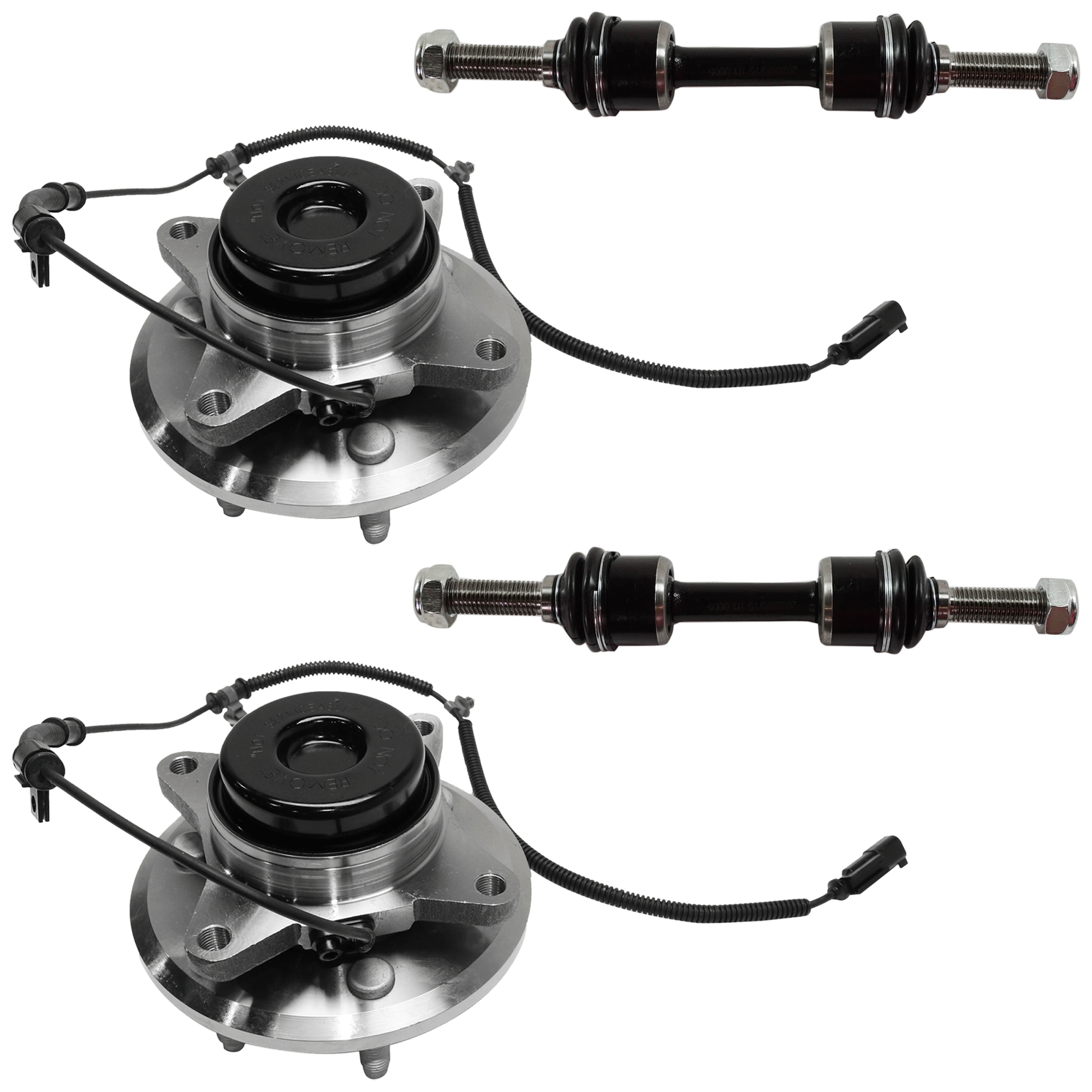 AM EXPEDITION F 150-11-14 FRONT SUSPENSION KIT 4 pc Kit with Sway Bar Link and Wheel Hub SKU KIT 061924-65 OEM 2651874-5451666-18750074-45G20