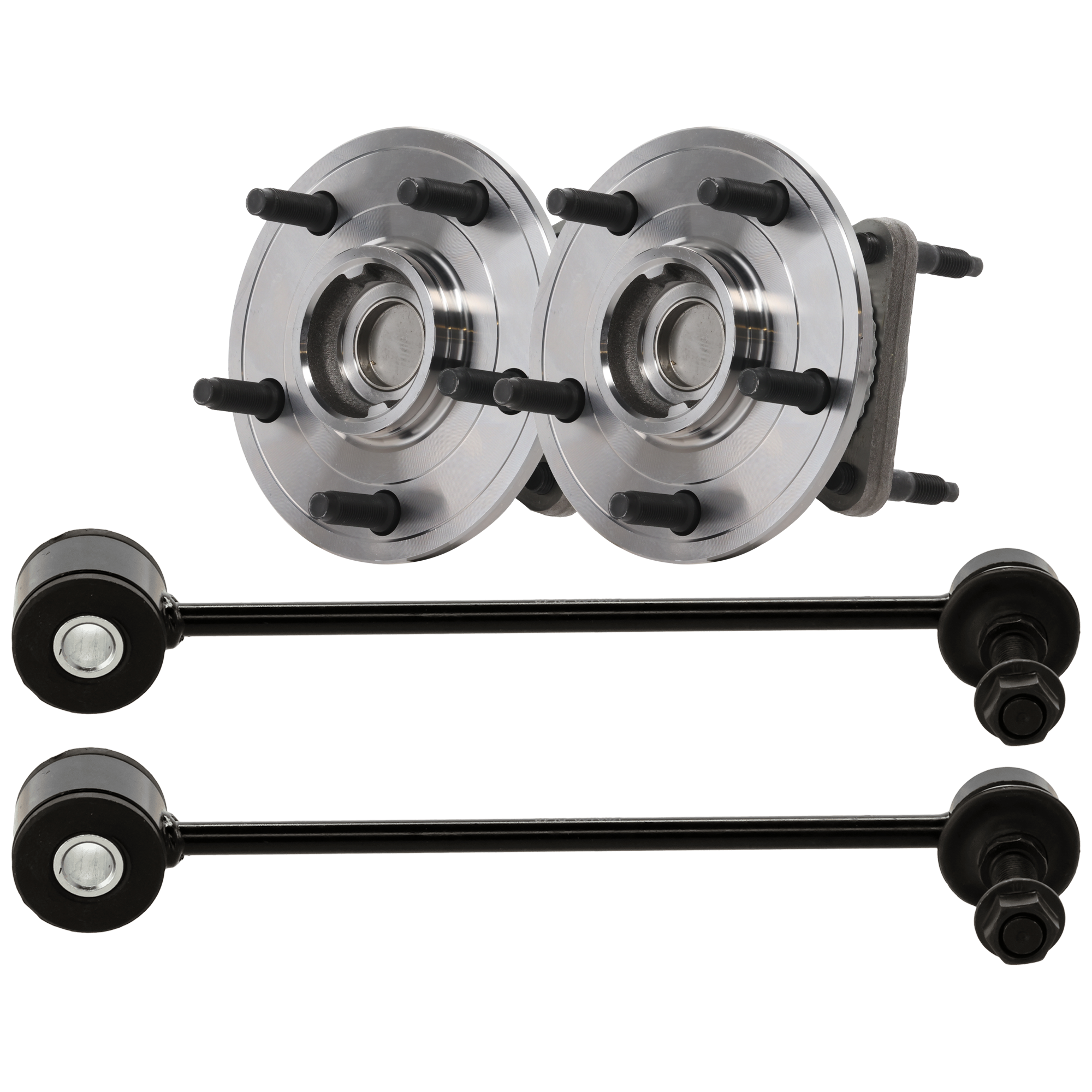 AM GRAND CHEROKEE 05-10 COMMANDER 06-10 REAR SUSPENSION KIT 4 pc kit with Sway Bar Link and Wheel Hub SKU KIT 061924-70 OEM 52089486AE 52111884AB