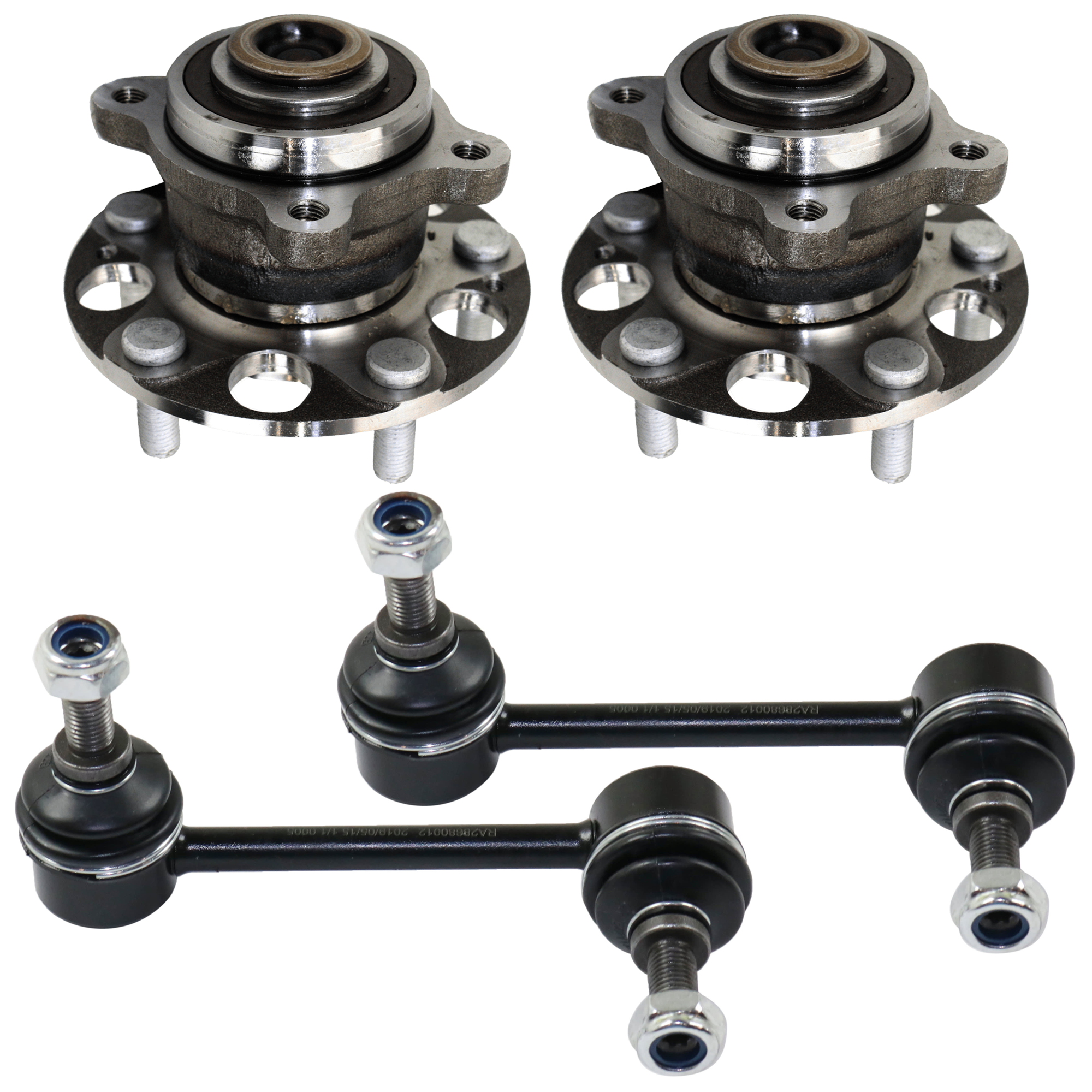 AM TSX 04-08 ACCORD 05-07 REAR SUSPENSION KIT RH AND LH 4 pc Kit with Sway Bar Link and Wheel Hub SKU KIT 061924-75 OEM 52325S84A01-52321SDR003-42200S