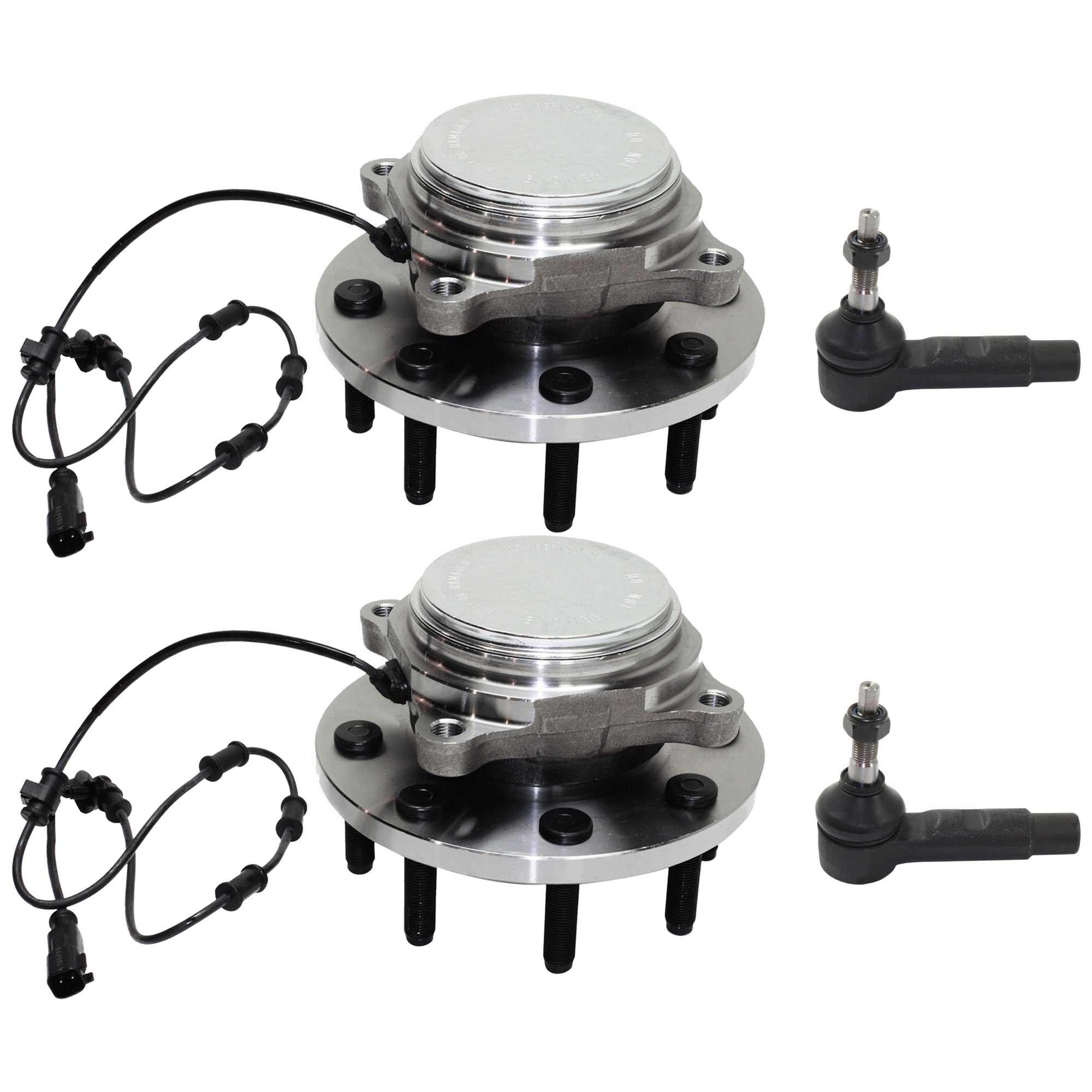 AM RAM 2500-3500 PICKUP 09-10 FRONT SUSPENSION KIT RH AND LH 4 pc kit with Tie Rod End and Wheel Hub SKU KIT 061924-78 OEM 2693177-4011840-4011840B 45A08