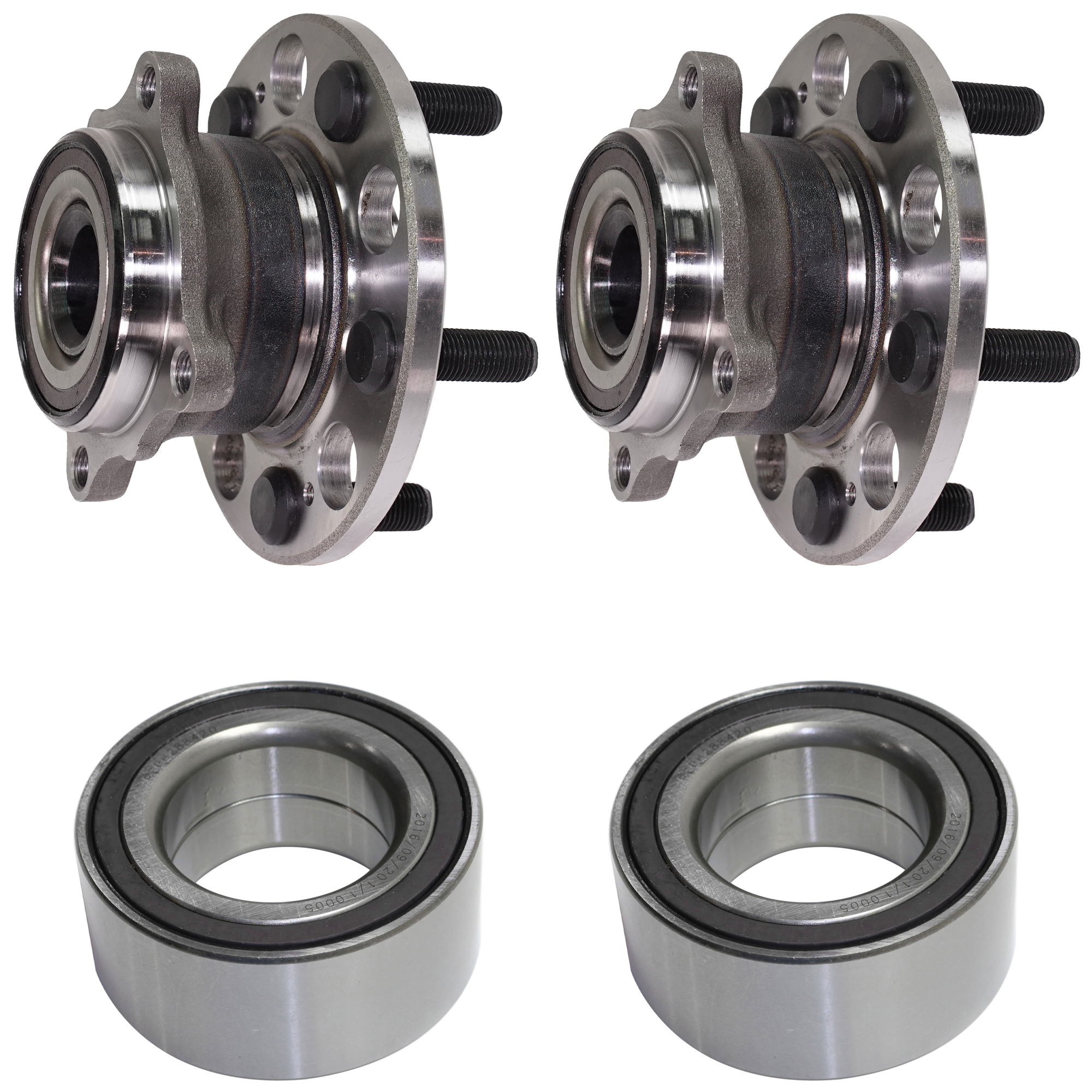 AM TL 09-13 REAR HUB ASSEMBLY RH AND LH 4 pc kit 5 Studs 5 x 4.72 in. Bolt Pattern with Wheel Bearing SKU KIT 061924-83