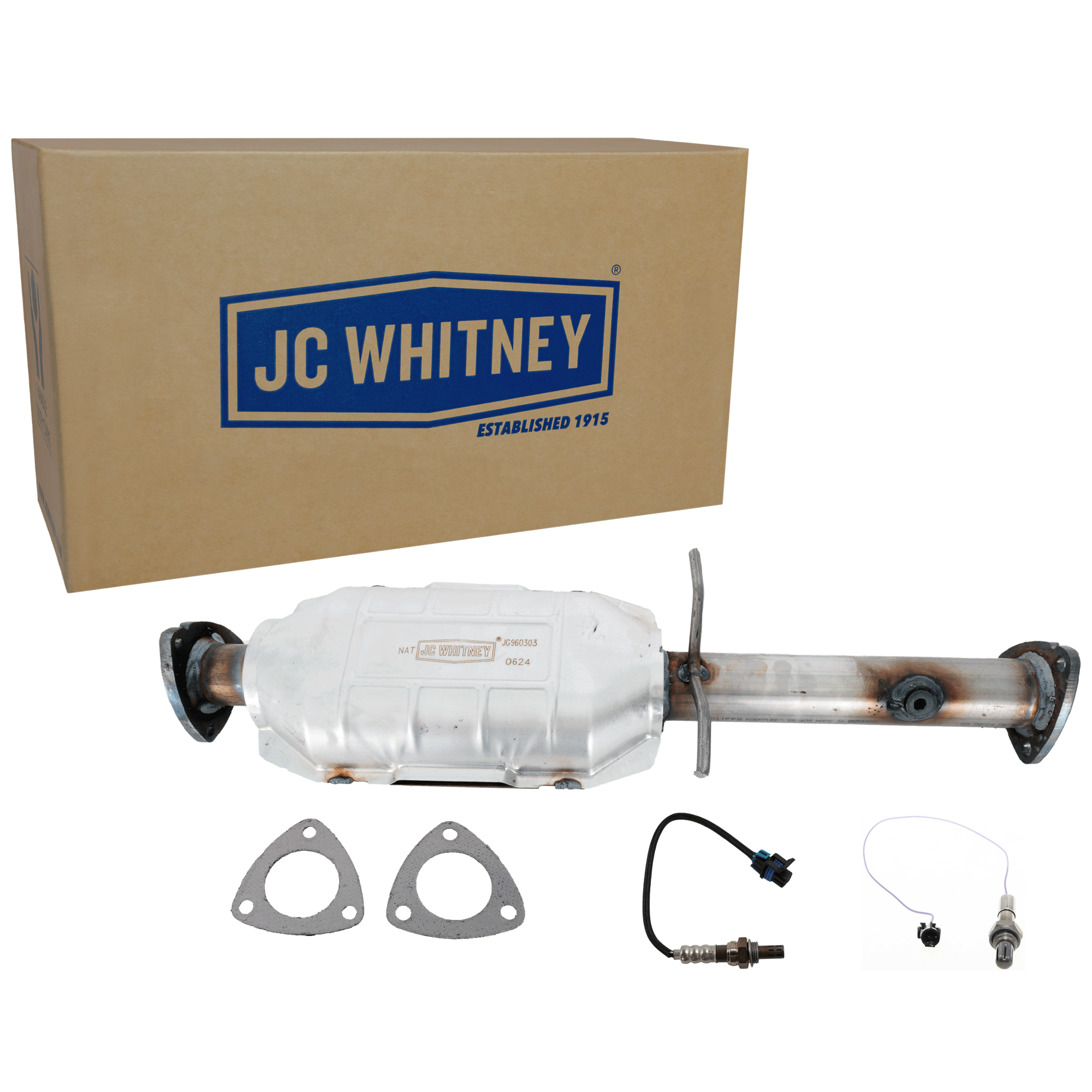 AM SONOMA 96-03 S10 PICKUP 97-03 CATALYTIC CONVERTER Center 2.2L Eng. Rear Wheel Drive 3 pc Kit with Oxygen Sensor SKU KIT 061924 A014