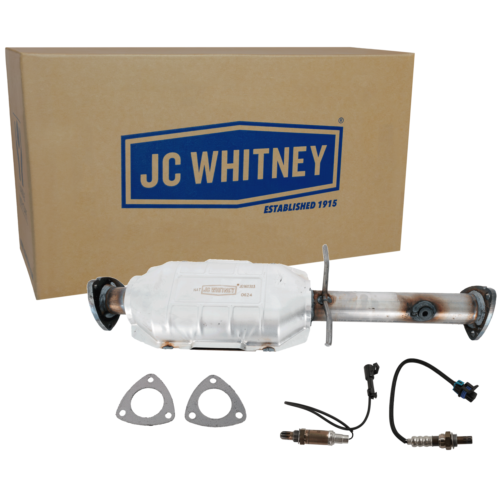 AM SONOMA S10 PICKUP 99-00 CATALYTIC CONVERTER Center 2.2L Eng. Rear Wheel Drive 3 pc Kit with Oxygen Sensor SKU KIT 061924 A016
