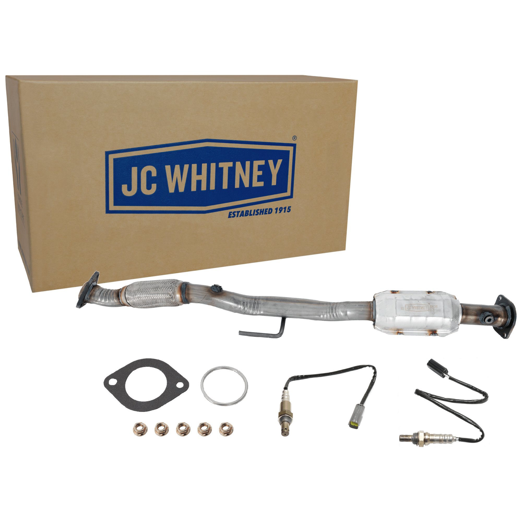 AM ALTIMA 07-13 CATALYTIC CONVERTER Rear 3 pc. Kit with 2 Oxygen Sensors Before and After Secondary Catalytic Converter SKU KIT 061924 A041