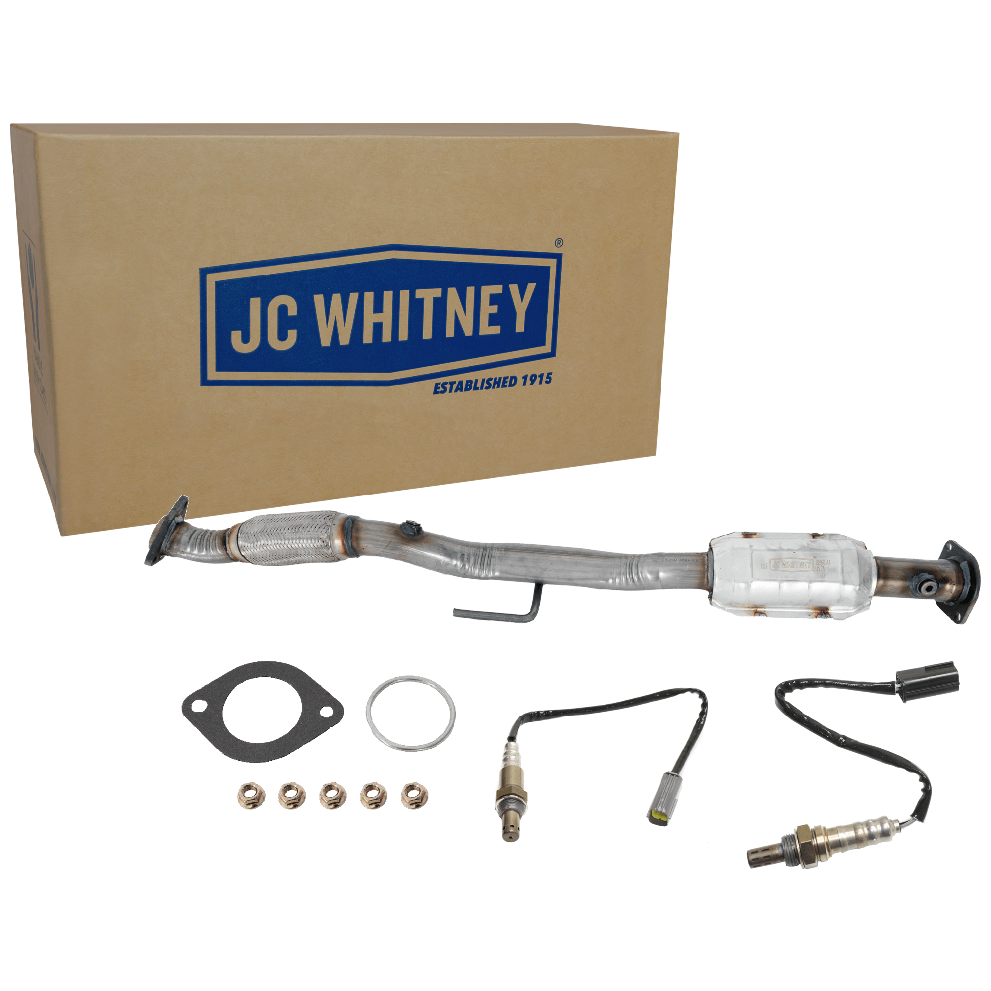 AM ALTIMA 07-13 CATALYTIC CONVERTER Rear 3 pc. Kit with 2 Oxygen Sensors Before and After Primary Catalytic Converter SKU KIT 061924 A042