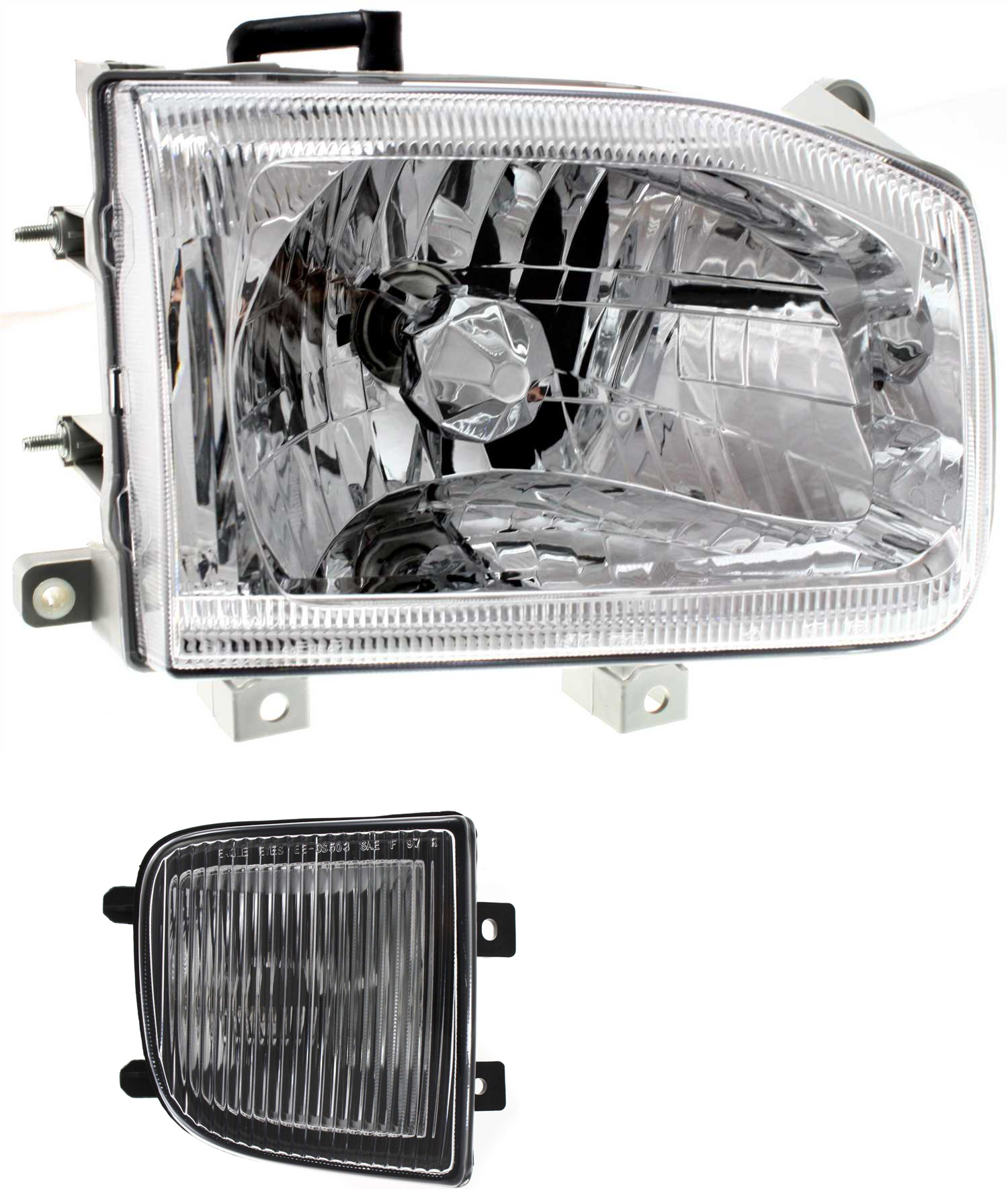 AM PATHFINDER 99-04 FOG LAMP RH 2 pc kit Assembly Halogen includes Headlight SKU KIT 062017-81 Partslink NI2593108 NI2503127 OEM 261502W125-260102W625
