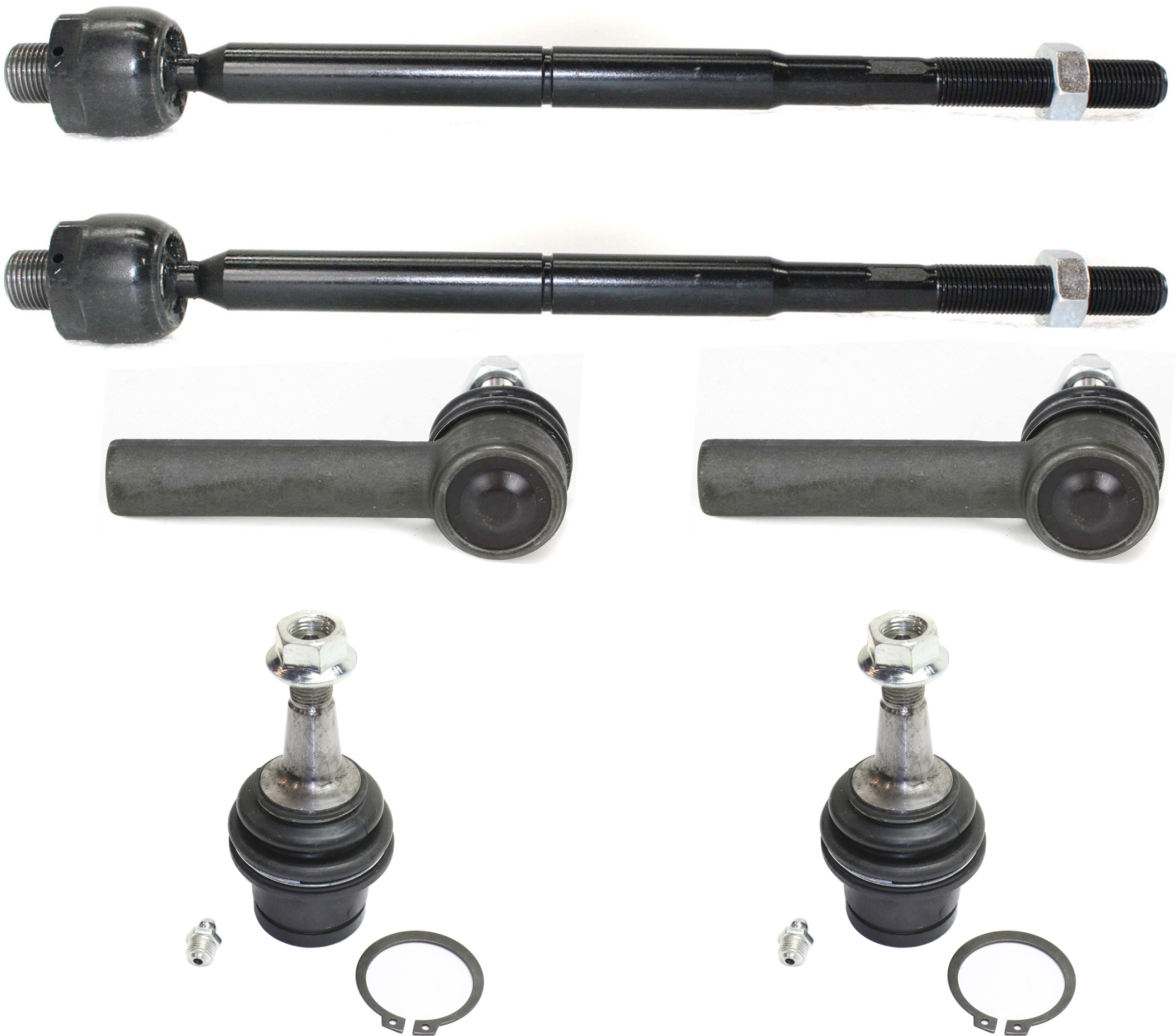 AM CHRYSLER 300-05-10 FRONT SUSPENSION KIT RH and LH 6 pc kit with Ball Joints and Tie Rod Ends SKU KIT 062018-11 OEM 41232-104382-2643091-264310