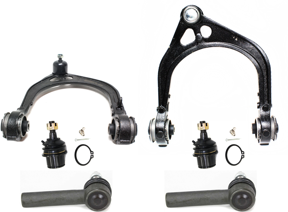 AM CHRYSLER 300-05-10 FRONT CONTROL ARM KIT RH AND LH Upper w ball joint s 6 pc Kit with Ball Joint and Tie Rod End SKU KIT 062018-13 OEM 2601744-5051433-45D2442-46D244