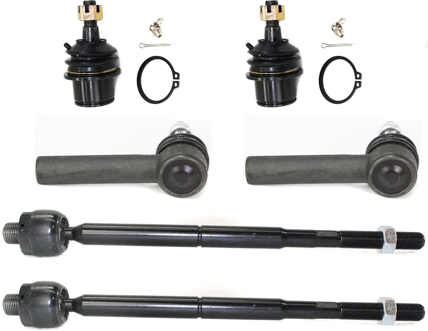 AM CHRYSLER 300-05-10 FRONT SUSPENSION KIT RH AND LH 6 pc Kit w Ball Joints and Tie Rod Ends SKU KIT 062018-14 OEM 2601744-5051433-45D2442-46D244