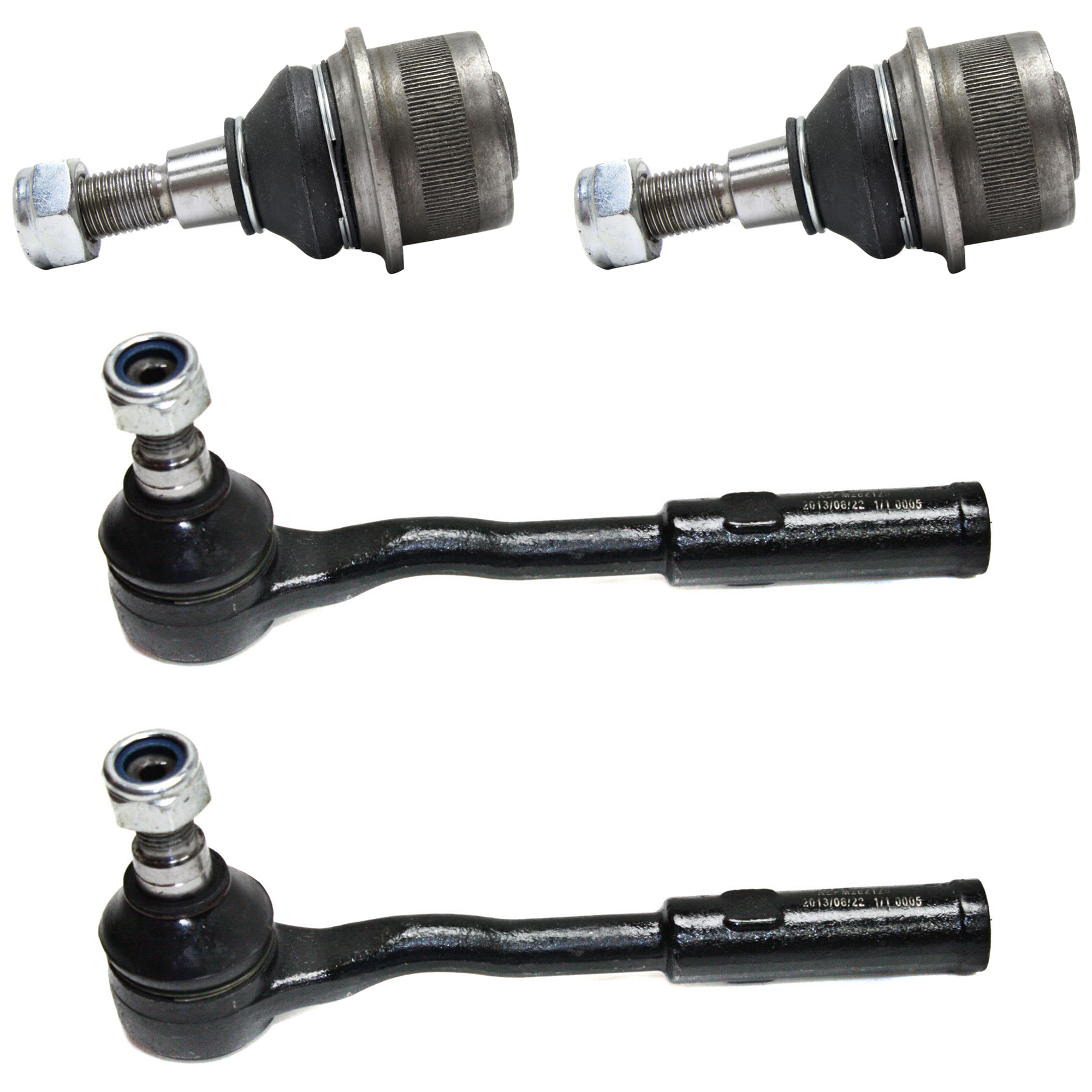 AM CL500 S430-00-06 FRONT SUSPENSION KIT RH AND LH 4 pc Kit with Ball Joint and Tie Rod End SKU KIT 062024-10 OEM 2203330127-1015809-2693454-401