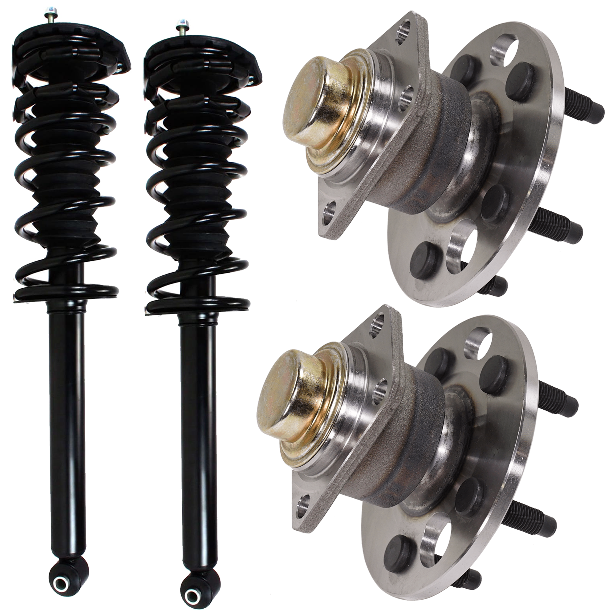 AM CAVALIER SUNFIRE 03-05 REAR SUSPENSION KIT RH AND LH 4 pc kit with Shock Absorber and Strut Assembly and Wheel Hub SKU KIT 062024-13 OEM 22064573-22400332-513012-71301