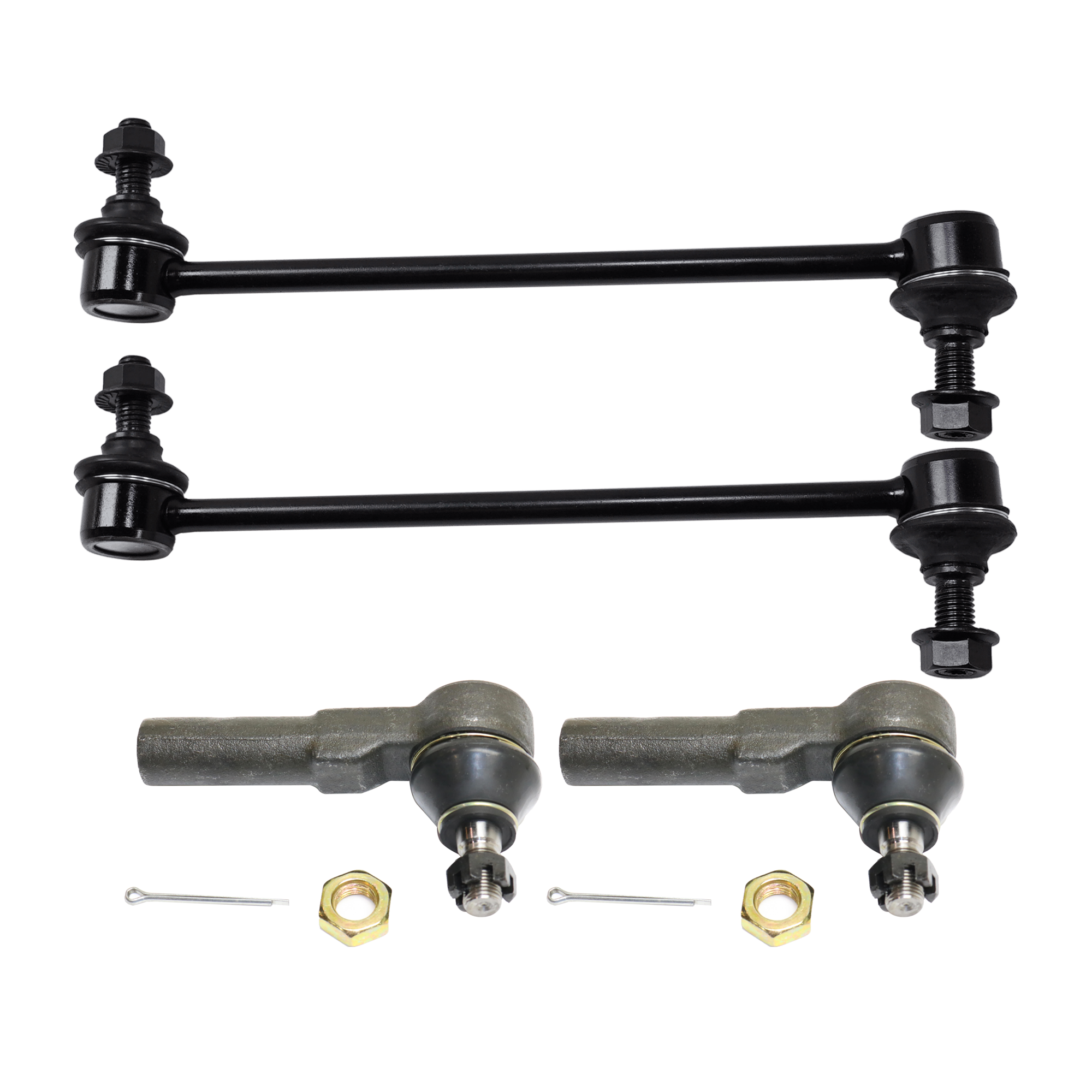 AM FREESTAR MONTEREY 04-07 FRONT SUSPENSION KIT RH AND LH 4 pc Kit with Sway Bar Link and Tie Rod End SKU KIT 062024-25 OEM 3F2Z5K483AA 6F2Z5K483A 3523593