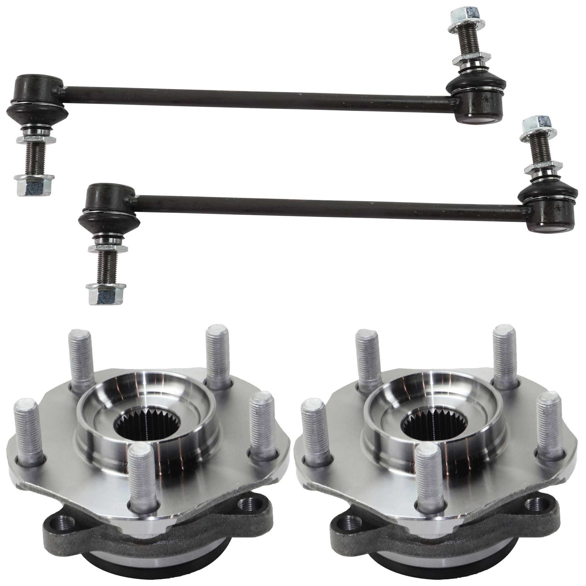 AM CITY EXPRESS 15-18 NV200-13-14 FRONT SUSPENSION KIT 4 pc Kit with Sway Bar Link and Wheel Hub SKU KIT 062024-29 OEM 54618CY00A 402023SH0A
