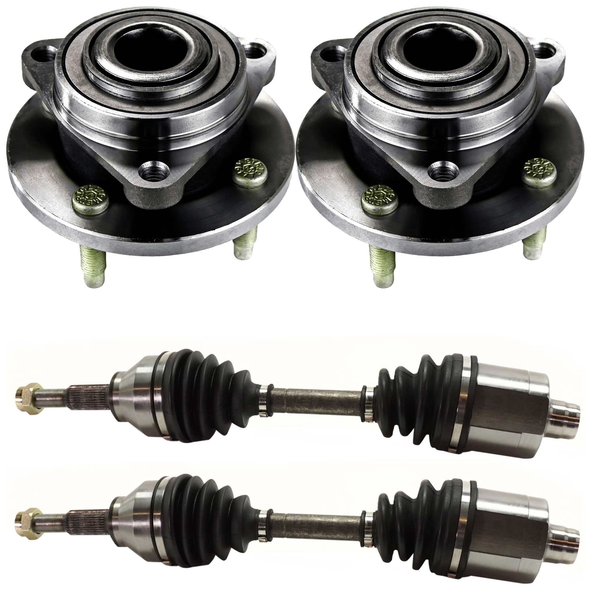 AM COBALT 05-10 G5-07-09 FRONT SUSPENSION KIT RH AND LH 4 pc Kit with Axle Assembly and Wheel Hub SKU KIT 062024-34 OEM 22701520