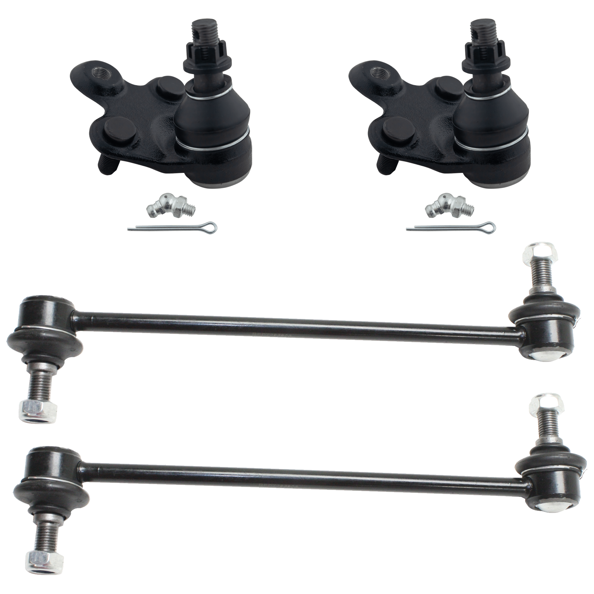 AM COROLLA 09-19 MATRIX 03-13 FRONT SUSPENSION KIT RH AND LH 4 pc Kit with Ball Joint and Sway Bar Link SKU KIT 062024-40 OEM 4333009670-18354-1014908-18802