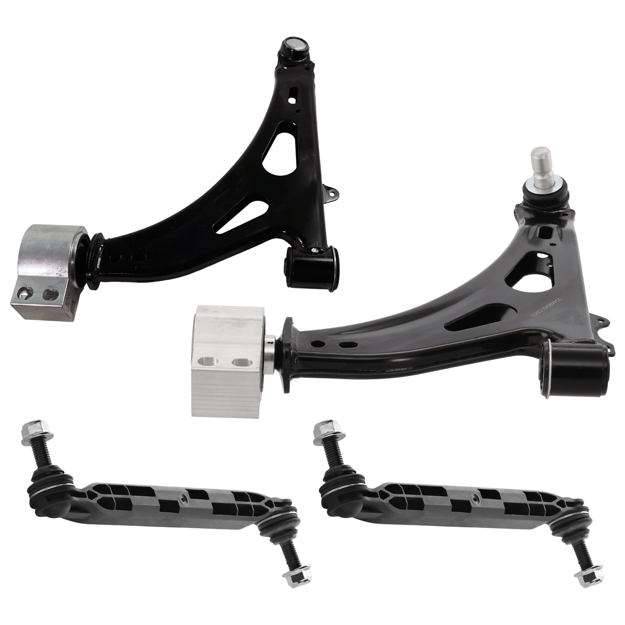 AM IMPALA 14-20 FRONT CONTROL ARM RH AND LH 4 pc kit w Ball Joint and Sway Bar Link SKU KIT 062024 C07 OEM 23448042-84248222-23448043-842