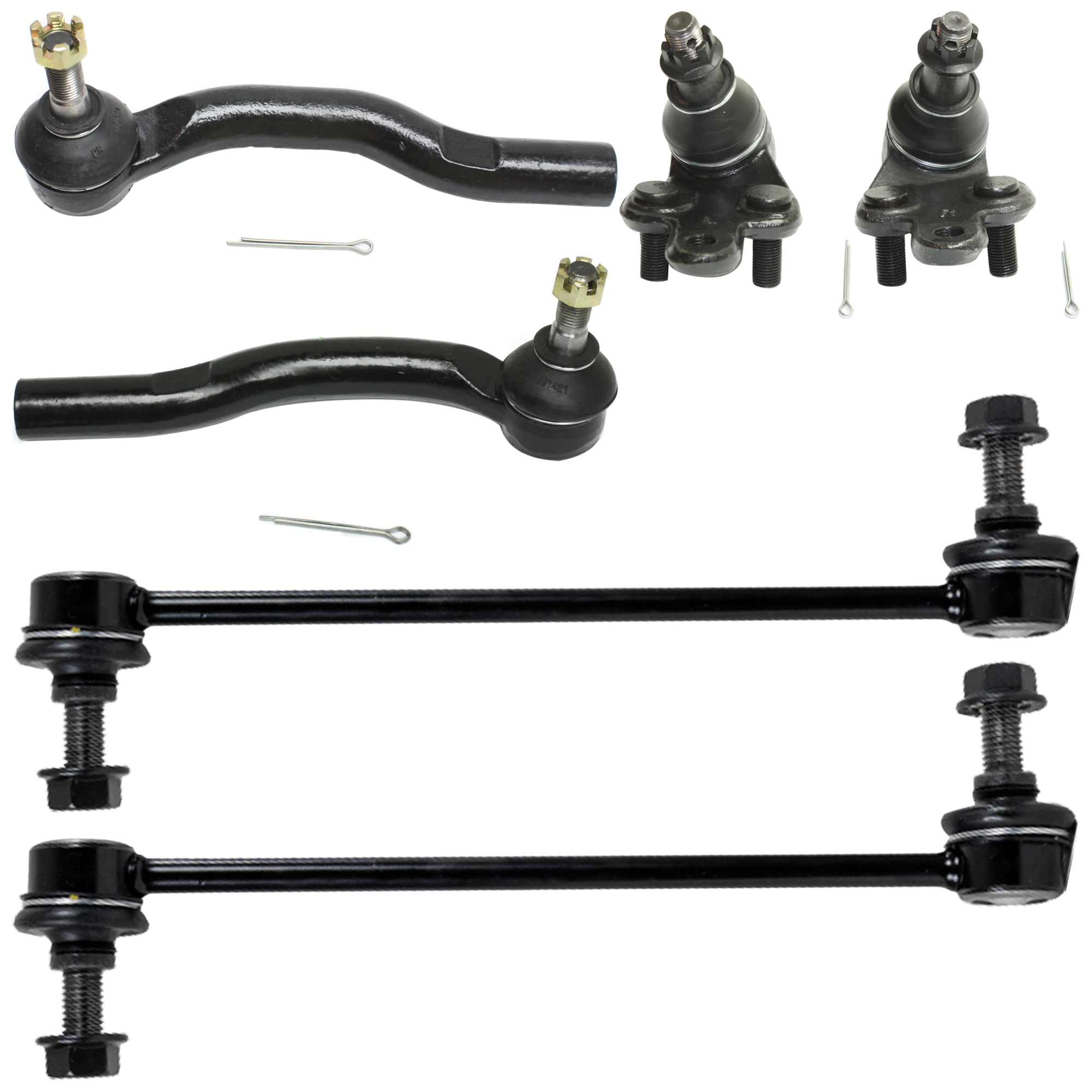 AM HIGHLANDER 01-03 FRONT BALL JOINT RH AND LH 6 pc kit w Sway Bar Link and Tie Rod SKU KIT 062024 C23 OEM 104307-1014883-2601570-5051