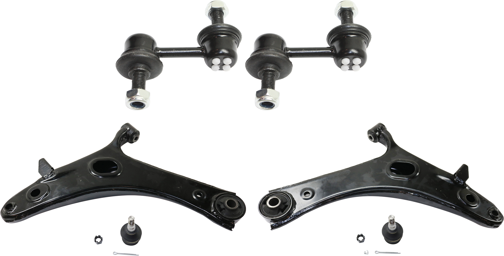 AM FORESTER 09-13 IMPREZA 11-14 FRONT CONTROL ARM RH AND LH 4 pc kit w Ball Joint SKU KIT 062024 C70 OEM 20202SC002-20202SC000-20202SC0