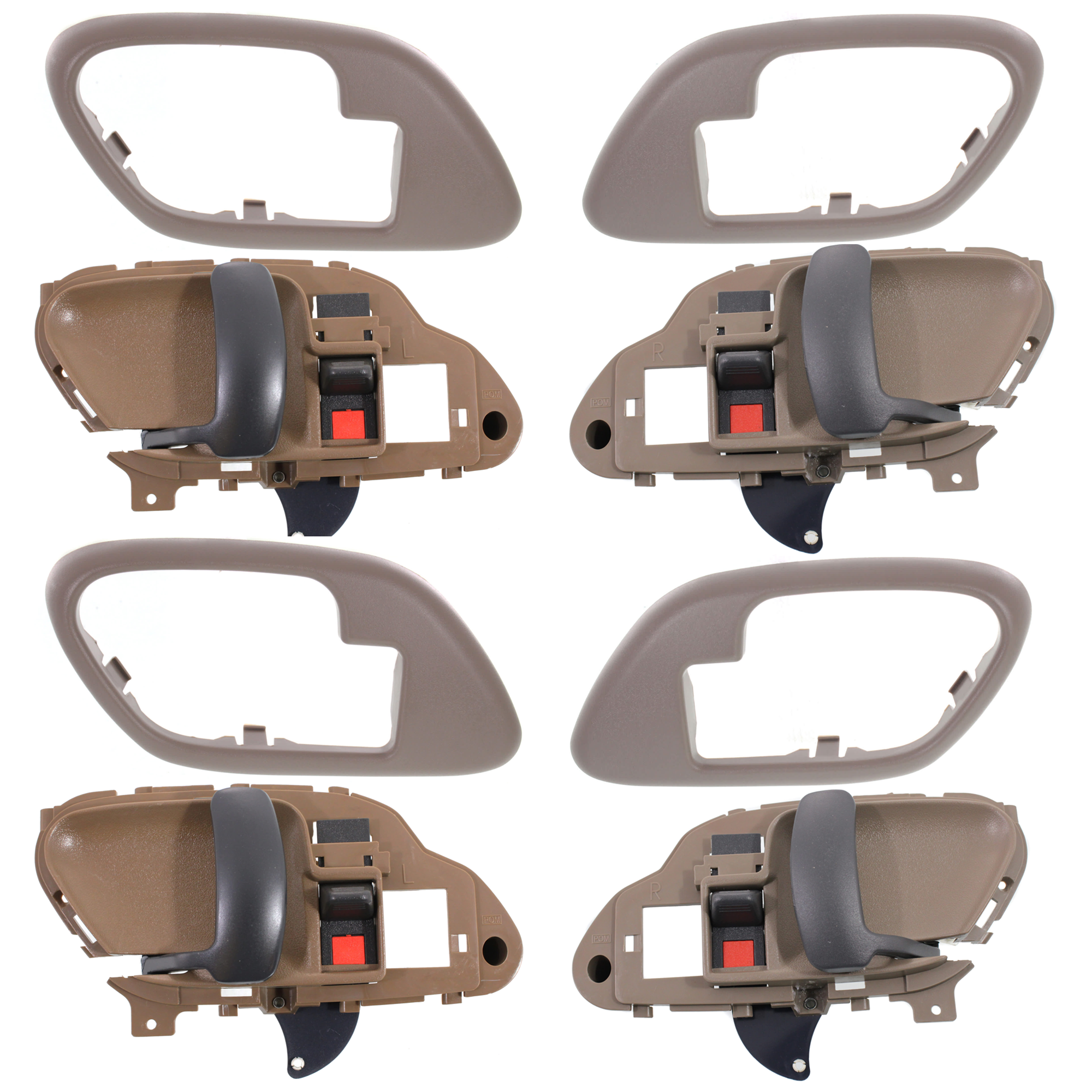 AM TAHOE 95-00 FRONT INTERIOR DOOR HANDLE RH AND LH 8 pc kit w Door Handle Case SKU KIT 062024 C87 OEM 15708087-15708088-15708043 PFM