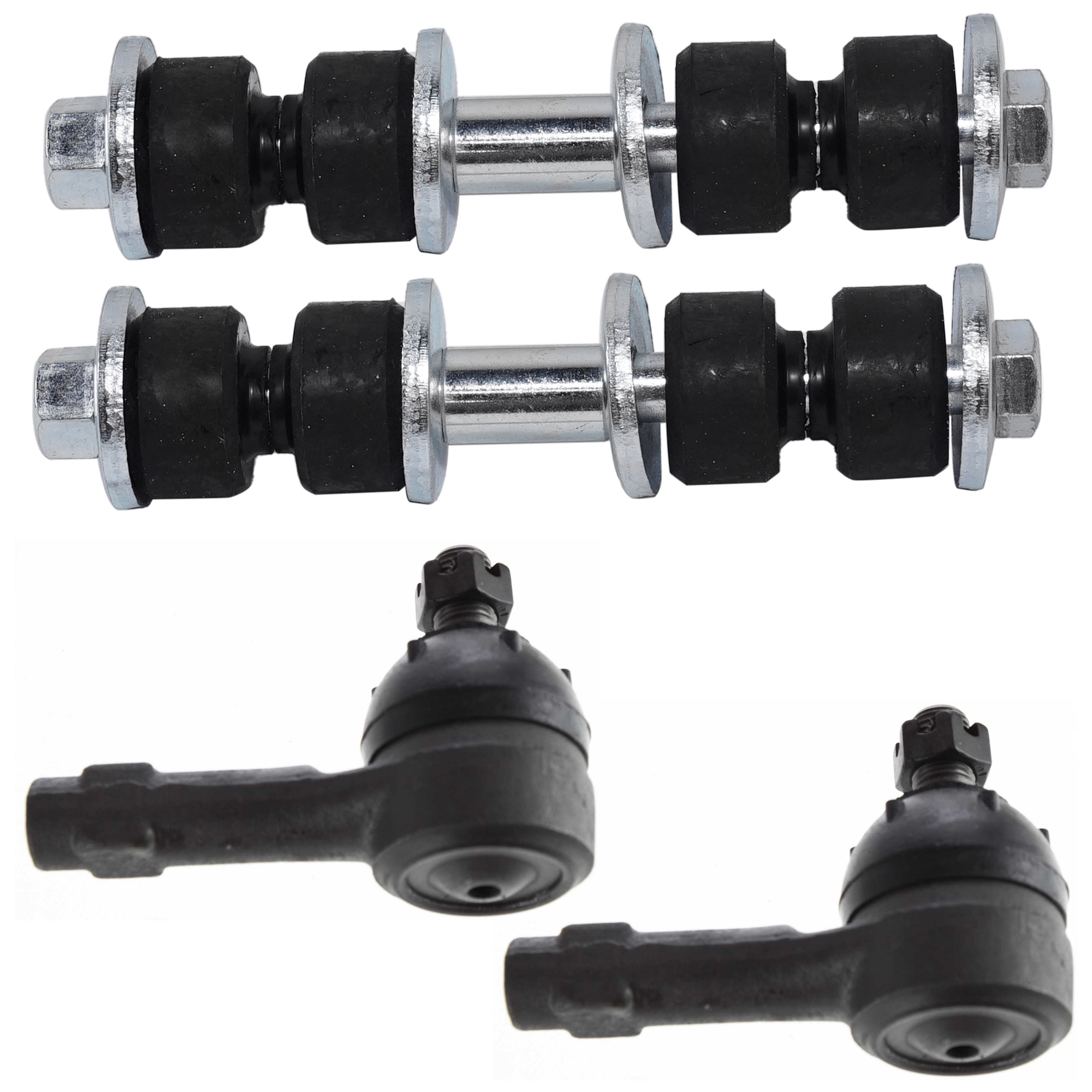 AM TRACER 91-99 ESCORT 91-03 FRONT SUSPENSION KIT RH AND LH 4 pc Kit with Sway Bar Link and Tie Rod End SKU KIT 062124-01 OEM F1CZ5A486A 381003-2692741-4011