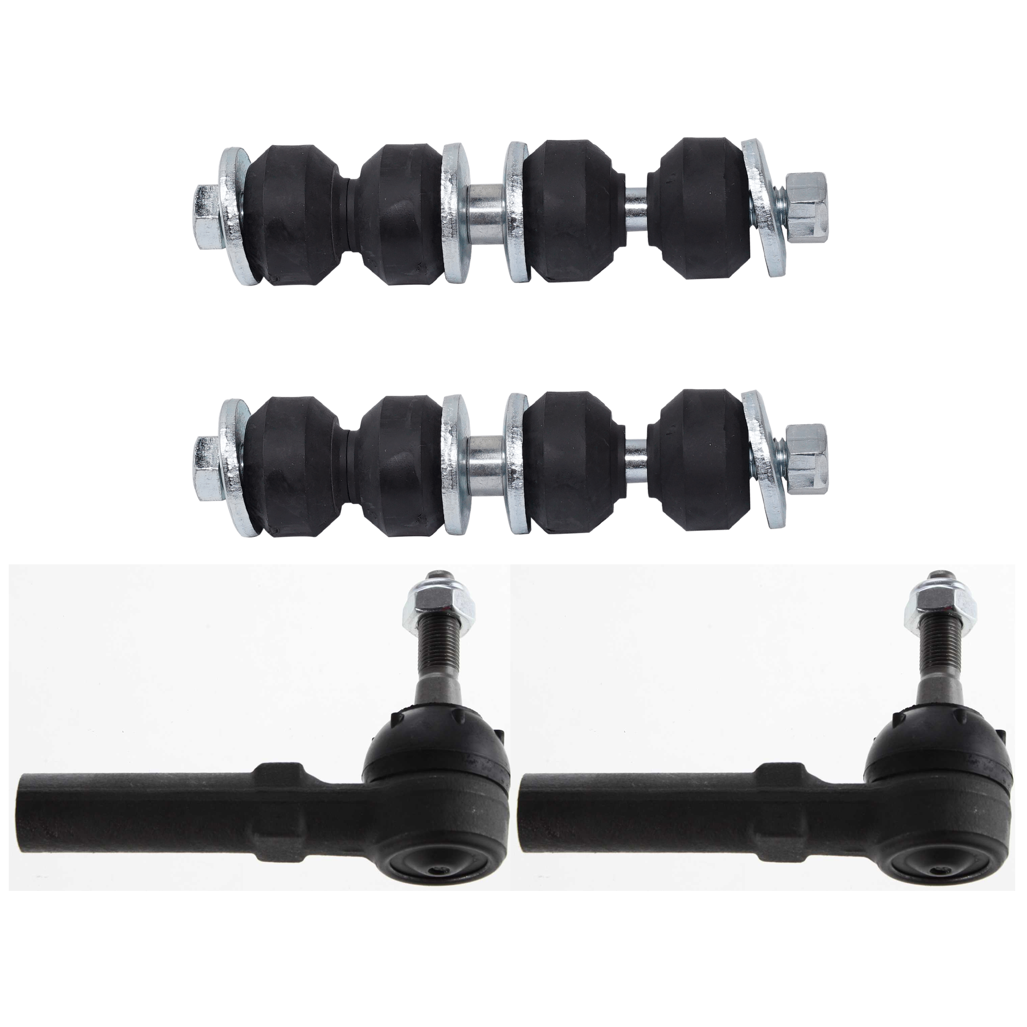 AM NEON 00-05 PT CRUISER 01-10 FRONT SUSPENSION KIT RH AND LH 4 pc kit w Sway Bar Links and Tie Rod Ends SKU KIT 062124-08 OEM 2651416-5272324-5451207-18267H