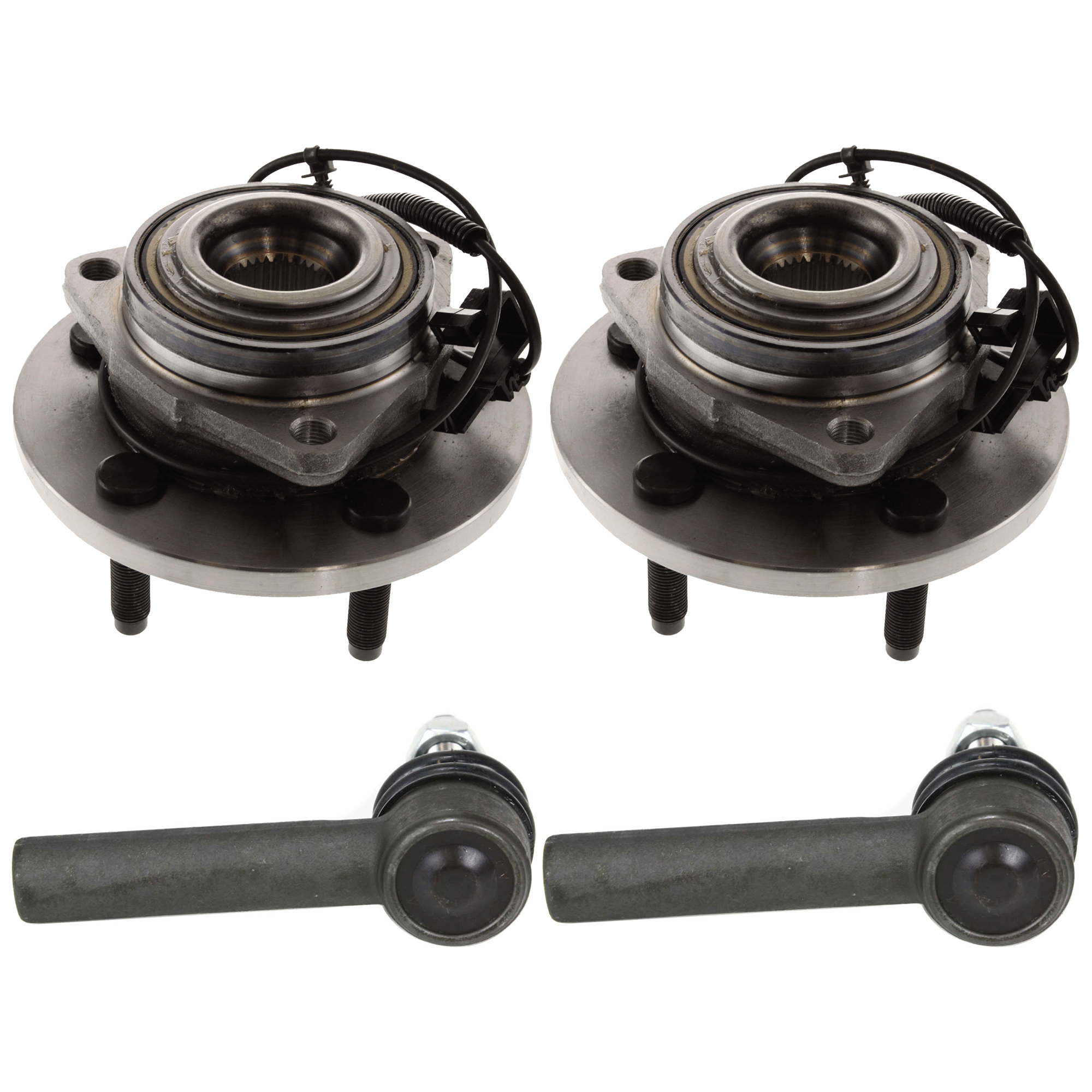 AM CHARGER 06-10 DURANGO 00-09 FRONT SUSPENSION KIT RH AND LH 4 pc Kit with Wheel Hub and Tie Rod End SKU KIT 062124-11 OEM 1016754-2693215-4011878-401187